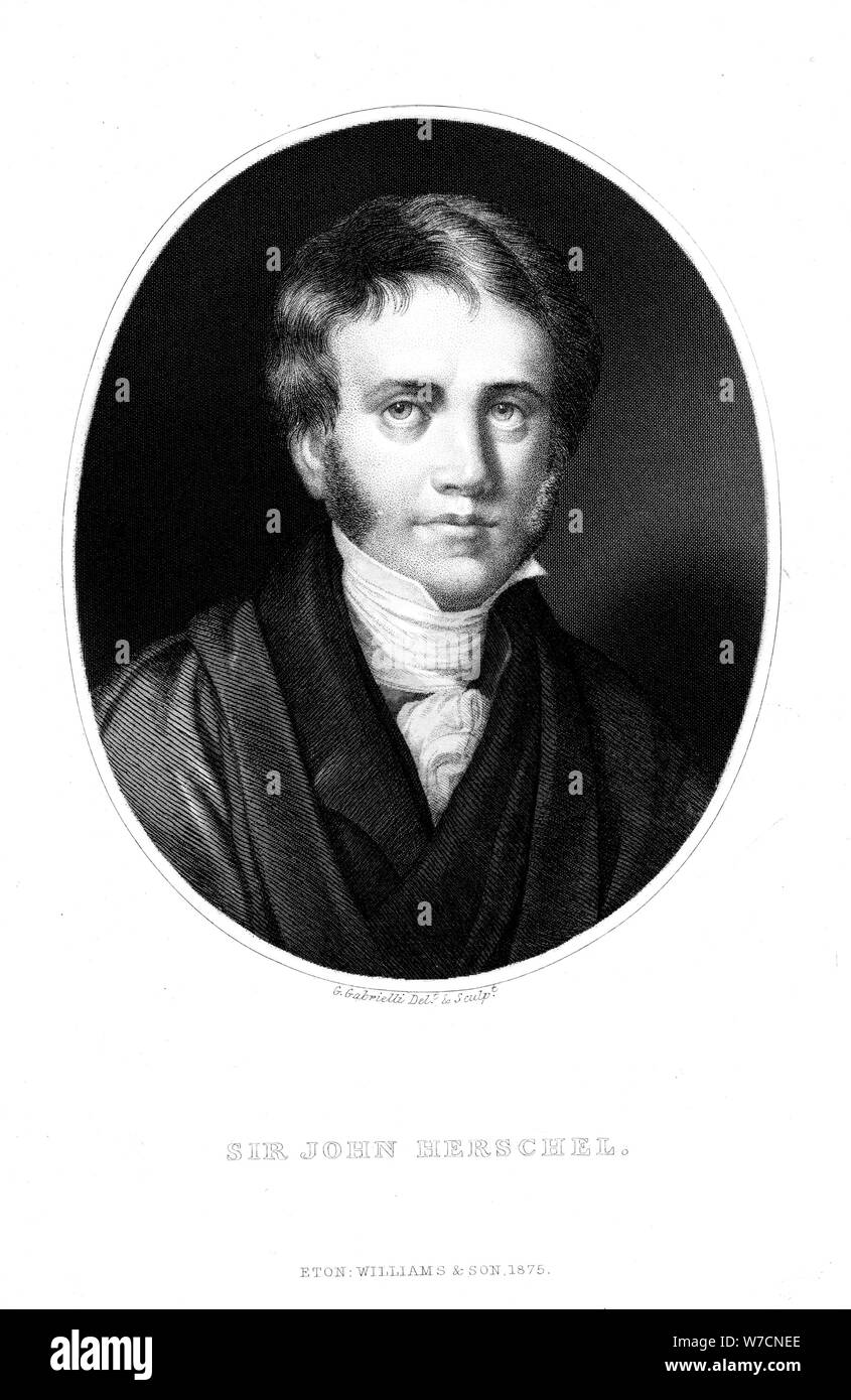 John Frederick Herschel (1792-1871), English astronomer and scientist, as a young man. Artist: Unknown Stock Photo