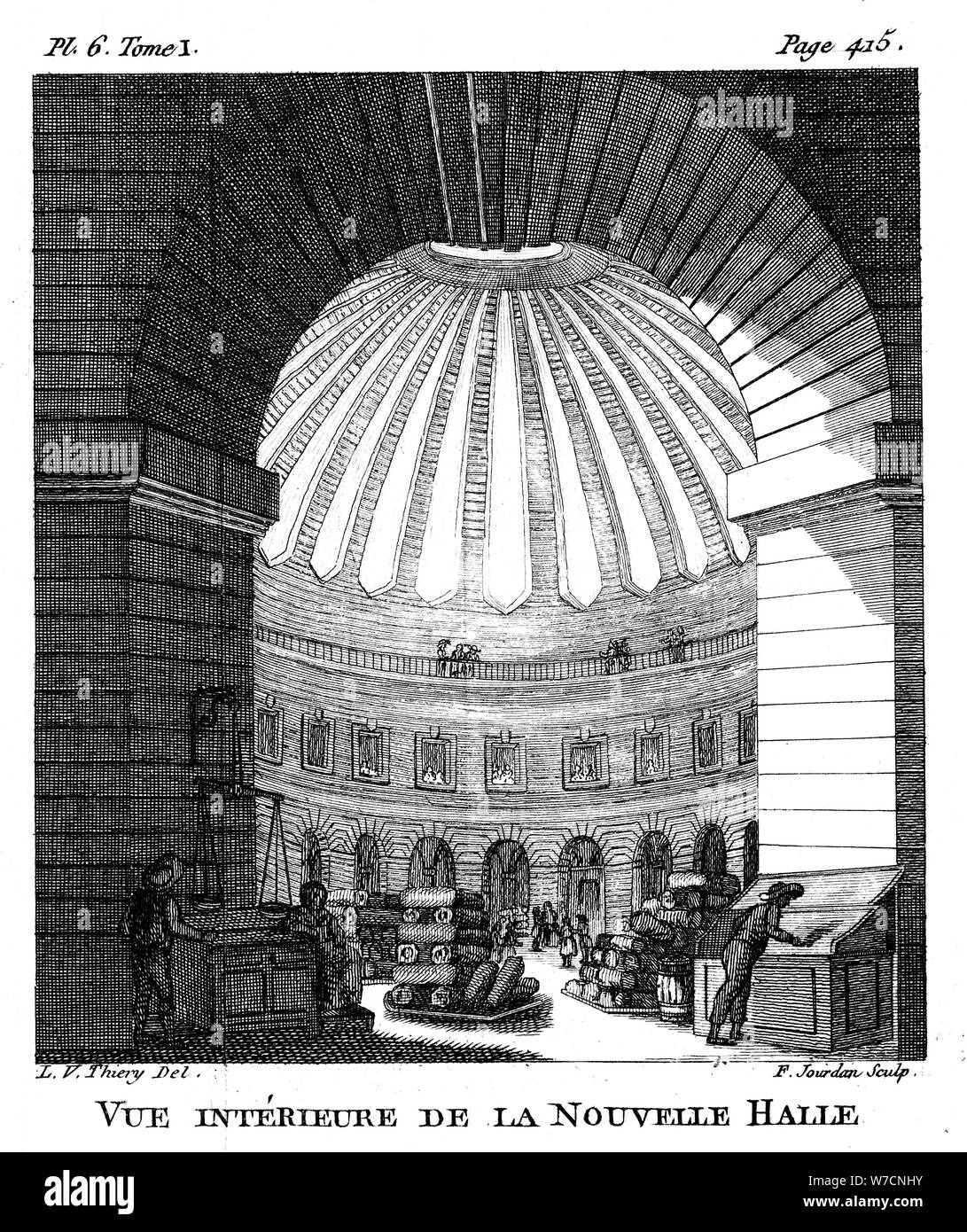 Les Halles, Paris, 1786. Artist F Jourdan Stock Photo Alamy