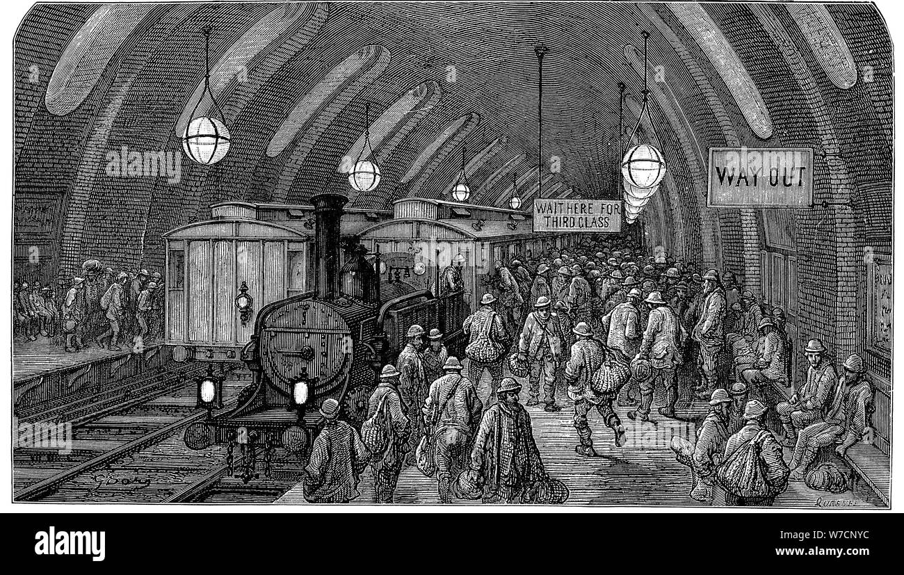 'The Workmen's Train', 1872. Artist: Unknown Stock Photo - Alamy
