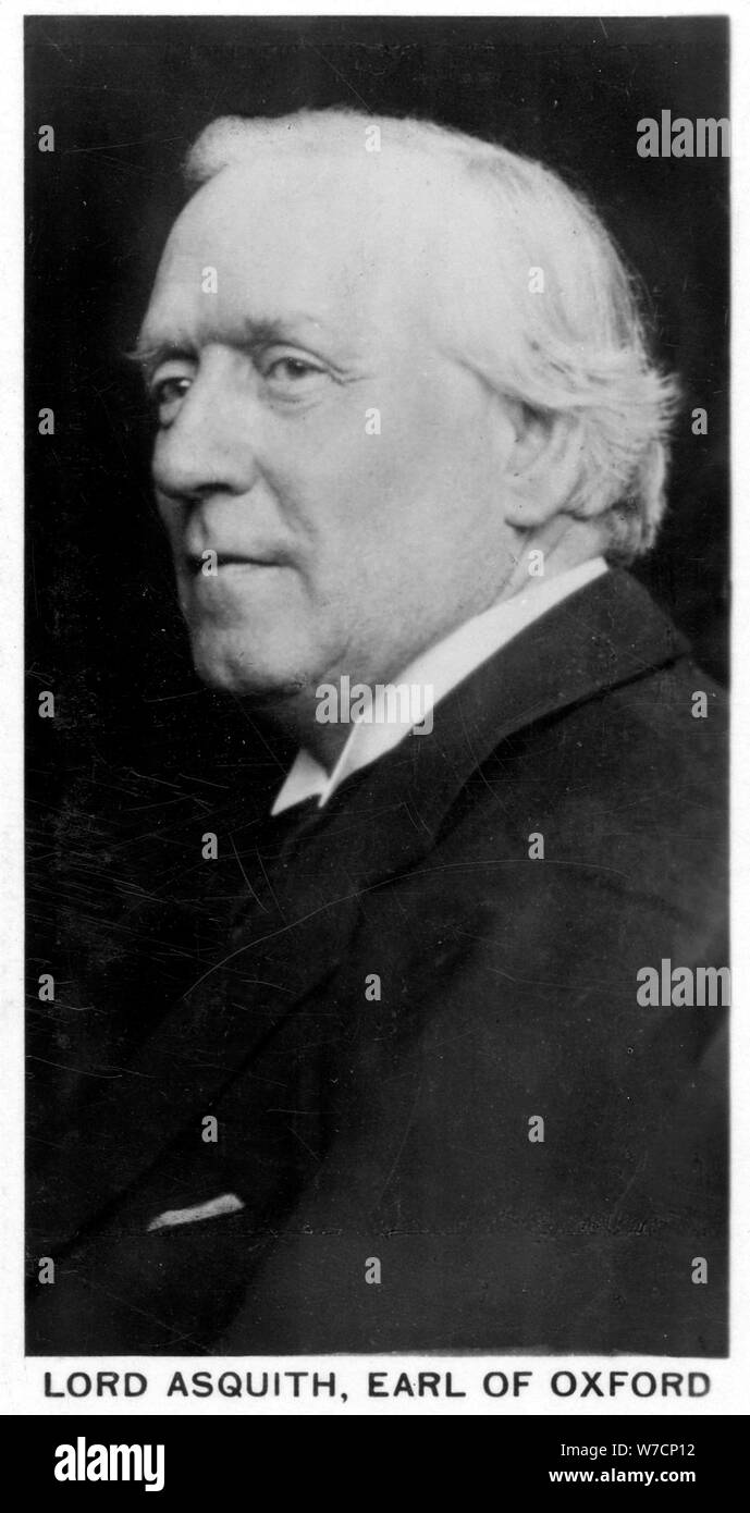 Lord Asquith (1852-1928), Earl of Oxford, British Liberal Statesman, 1925-1928.. Artist: Unknown Stock Photo