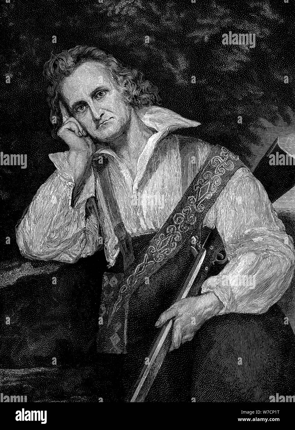 John James Audobon (1780-1851), American ornithologist and artist. Artist: Unknown Stock Photo