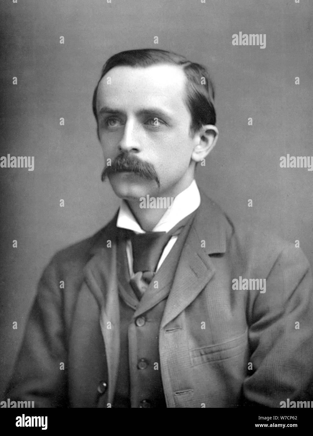 James Matthew Barrie (1860-1937), Scottish playwright and novelist, c1890. Artist: Unknown Stock Photo