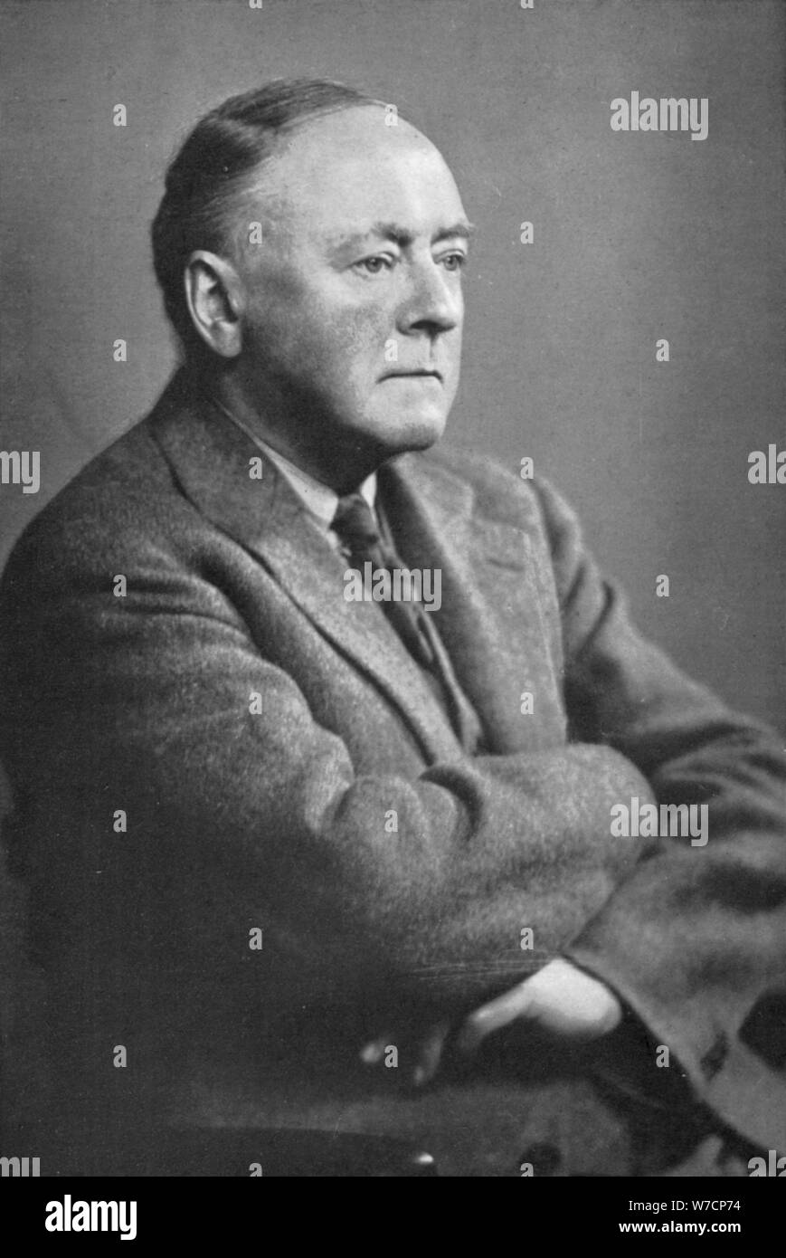 Arnold Edward Trevor Bax (1883-1953), English composer. Artist: Unknown Stock Photo