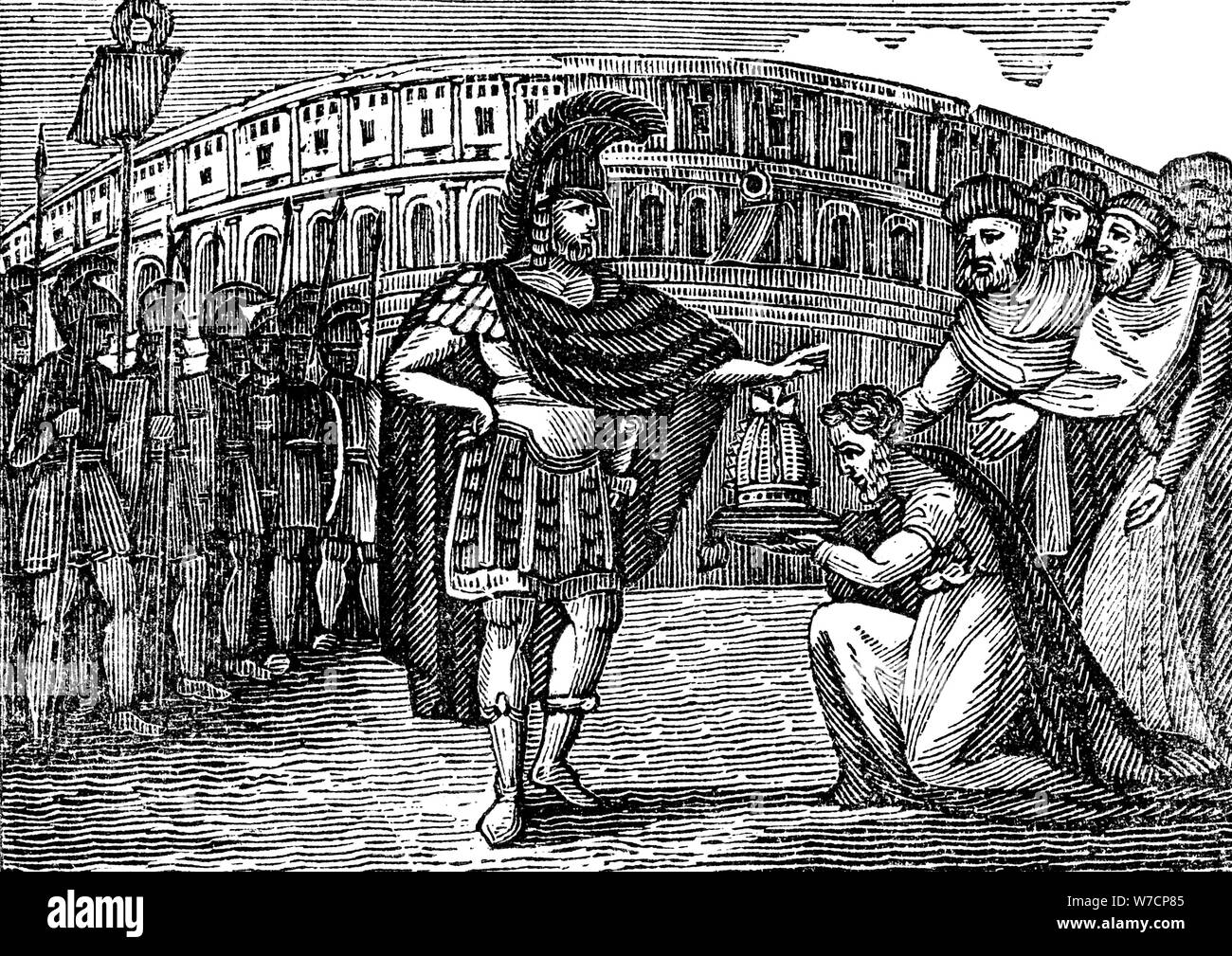 General of the Byzantine Empire 500-565 A.C. Tin Rome 54mm Flavius Belisarius 