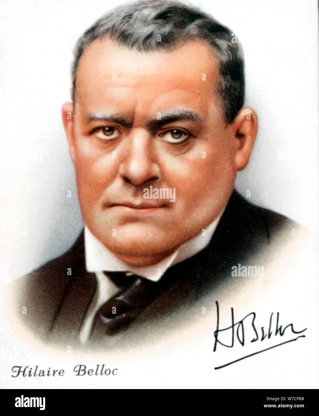 (Joseph) Hilaire Belloc (1870-1953), French-born British poet, writer and polemicist, 1927. Artist: Unknown Stock Photo