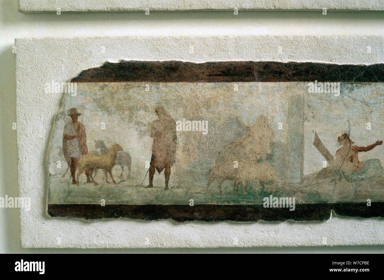 Roman farmers with sheep. Artist: Unknown Stock Photo - Alamy