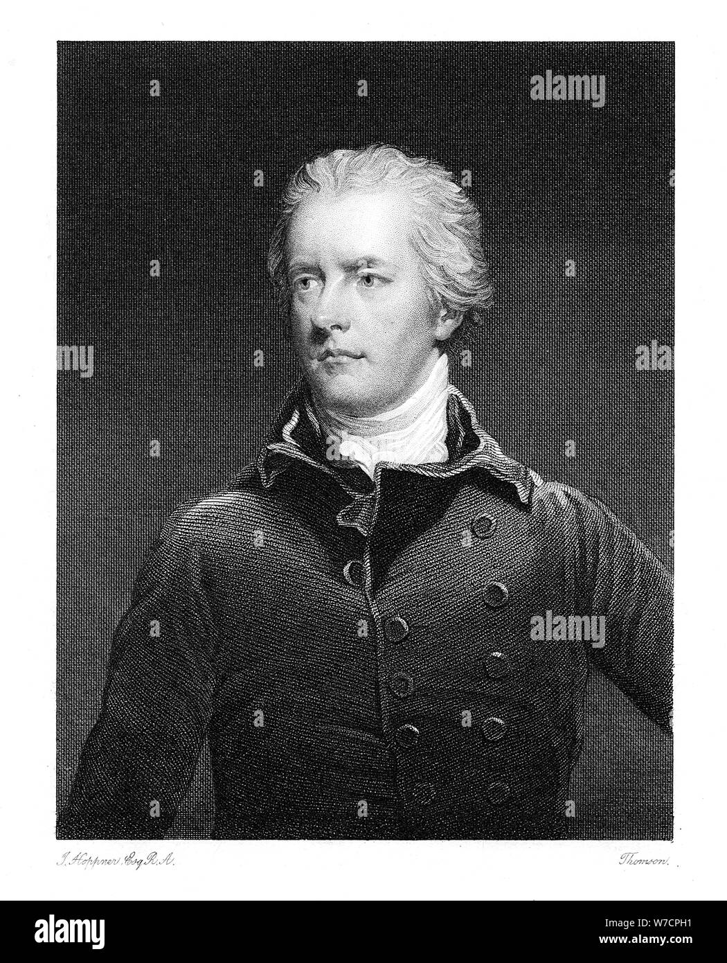 William Pitt the Younger, British statesman. Artist: Unknown Stock Photo