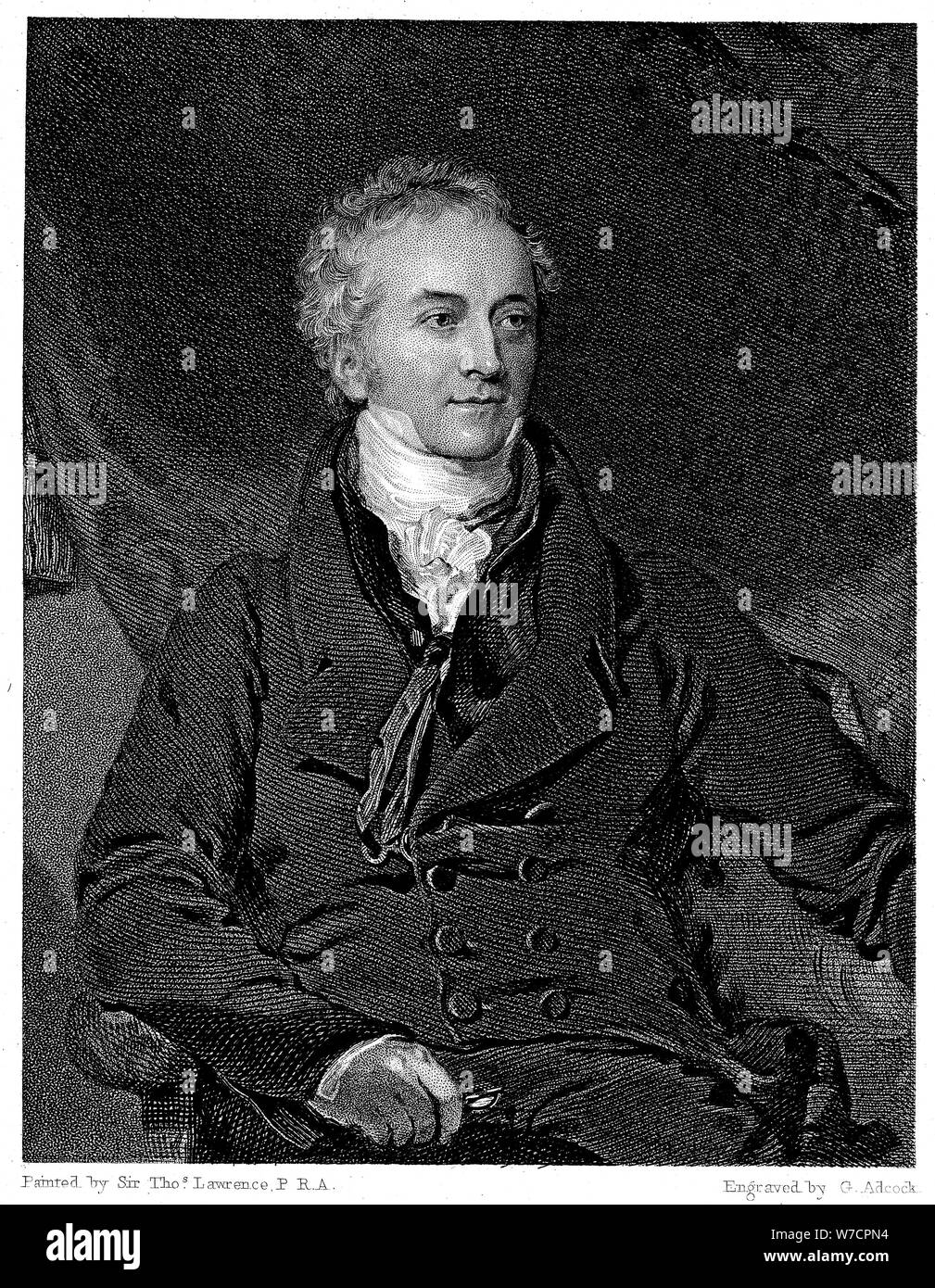 Thomas Young (1773-1829), English physicist and Egyptologist. Artist: GH Adcock Stock Photo