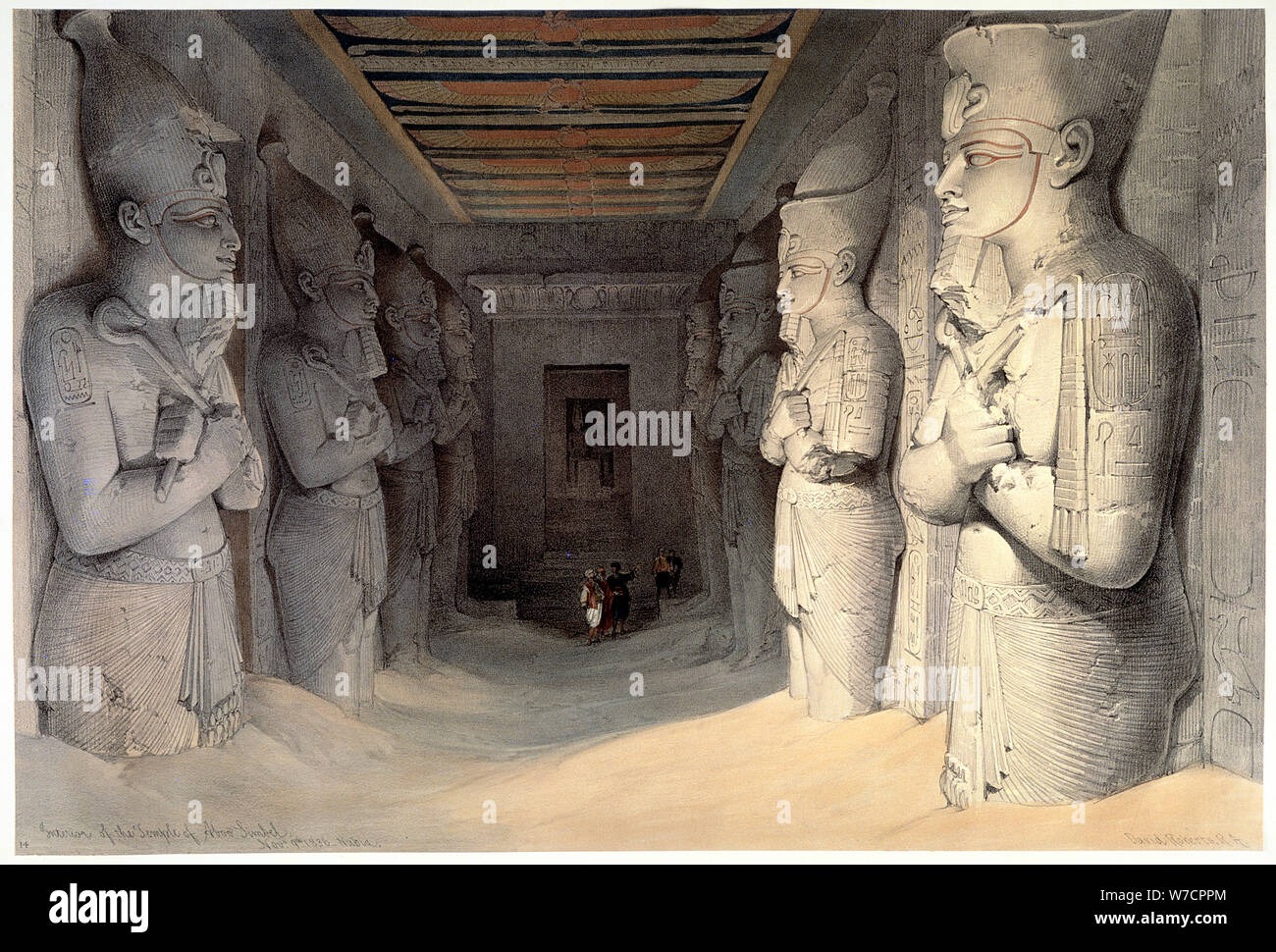Giant limestone statues of Rameses II, Temple of Rameses, Abu Simbel