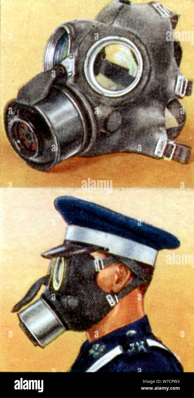 Air Raid Precautions, cigarette card, British, 1938. Artist: Unknown Stock Photo
