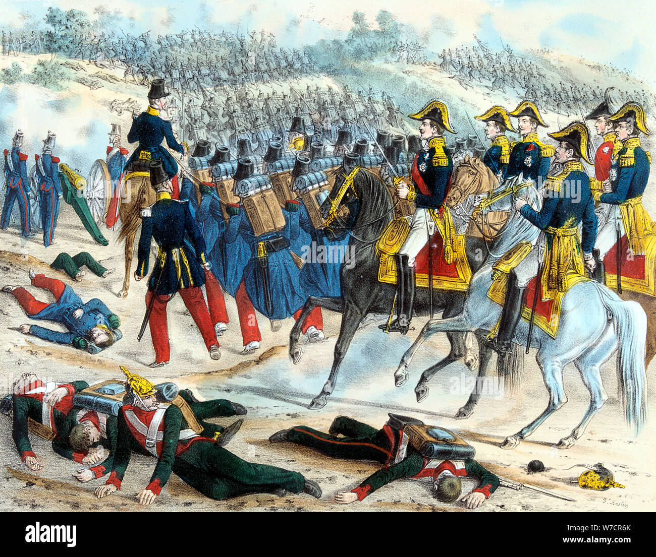 Battle of Alma, Crimean War, 20 September 1854 (c1860). Artist: Unknown Stock Photo