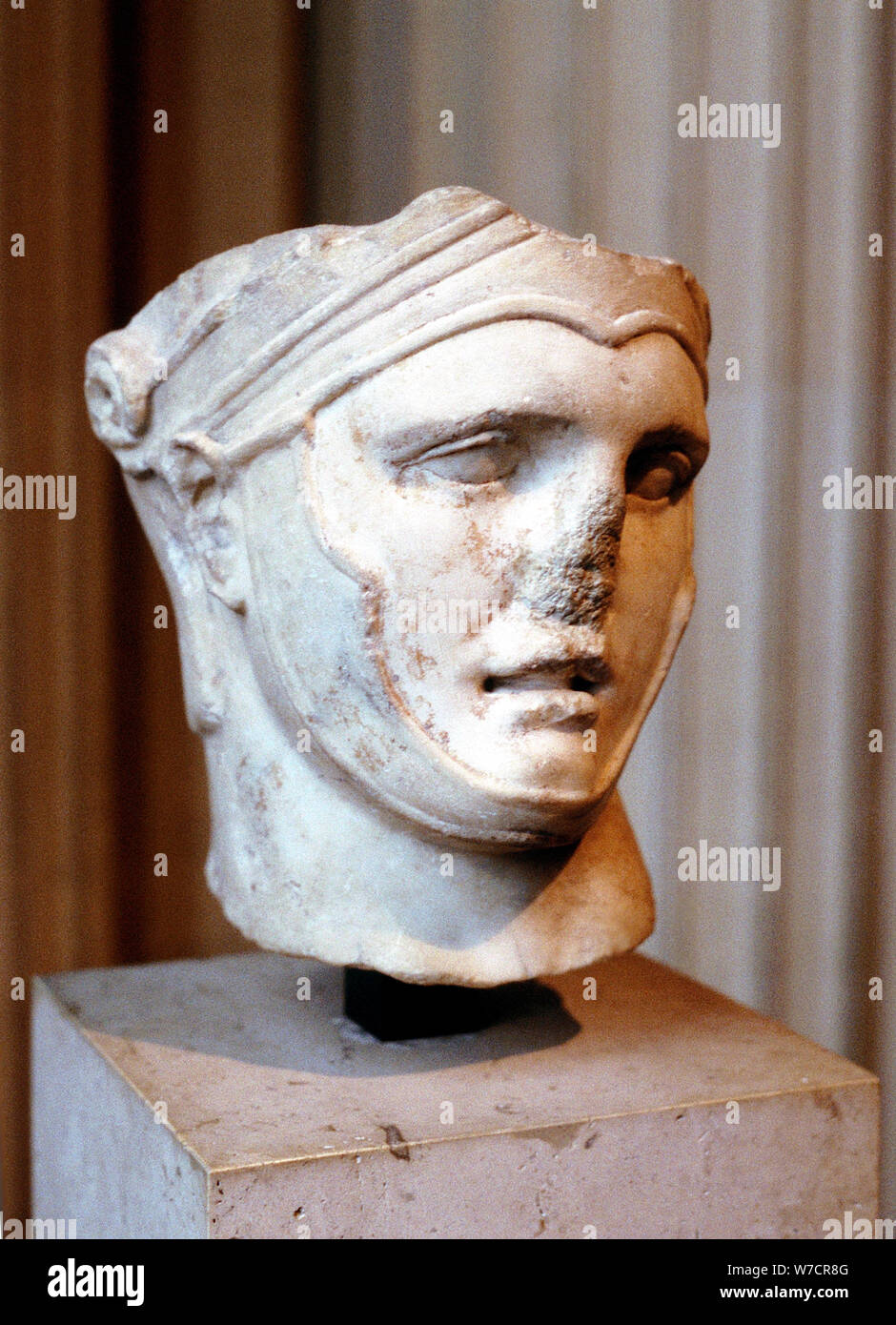 Bust of Seleucus I Nicator, Macedonian general, c4th-3rd century BC. Artist: Unknown Stock Photo