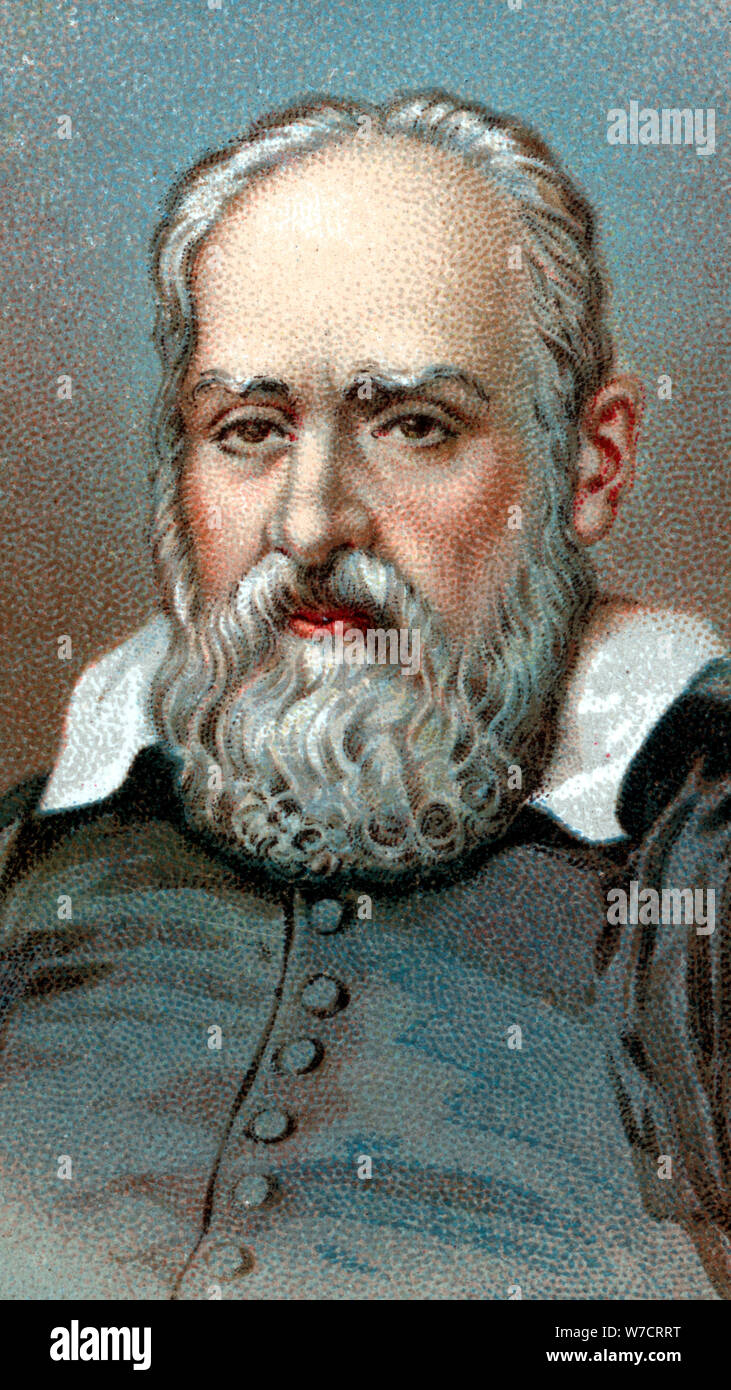 Galileo Galilei, Italian astronomer and mathematician, c1630s. Artist: Unknown Stock Photo