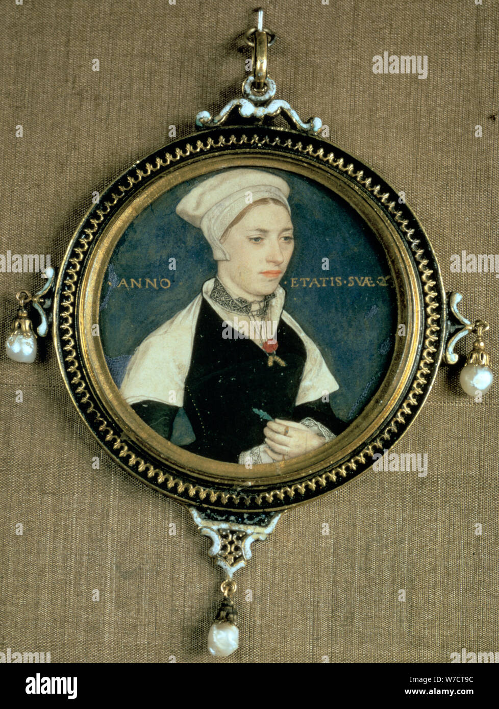 'Portrait of Mrs Pemberton', c1535. Artist: Hans Holbein the Younger Stock Photo