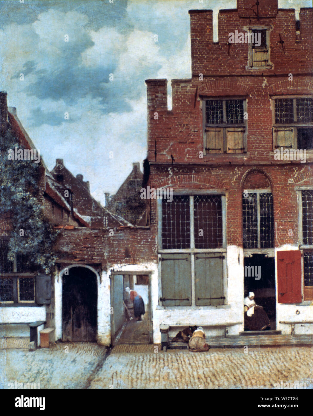 'The Little Street,' c1658.  Artist: Jan Vermeer Stock Photo