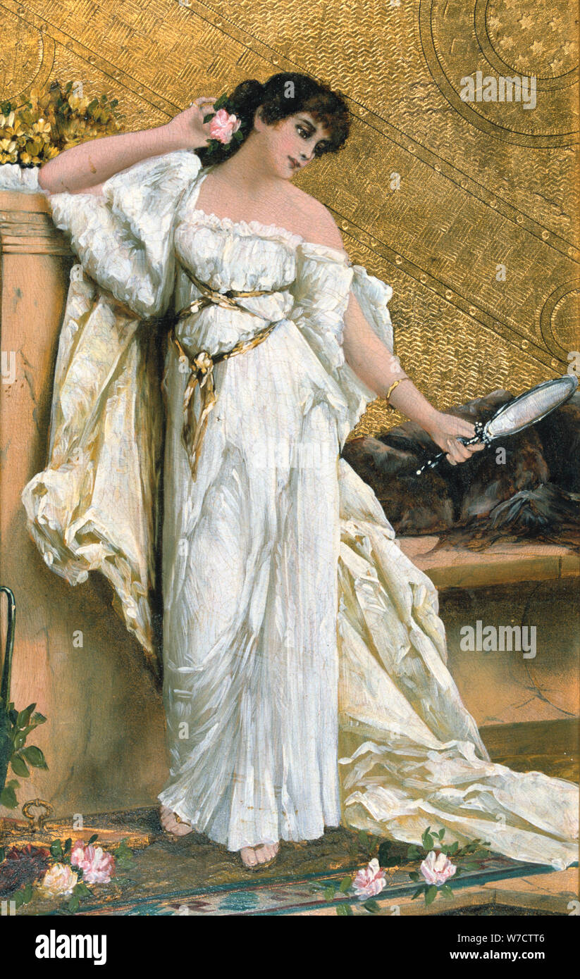 19th century painting woman door hi-res stock photography and images ...