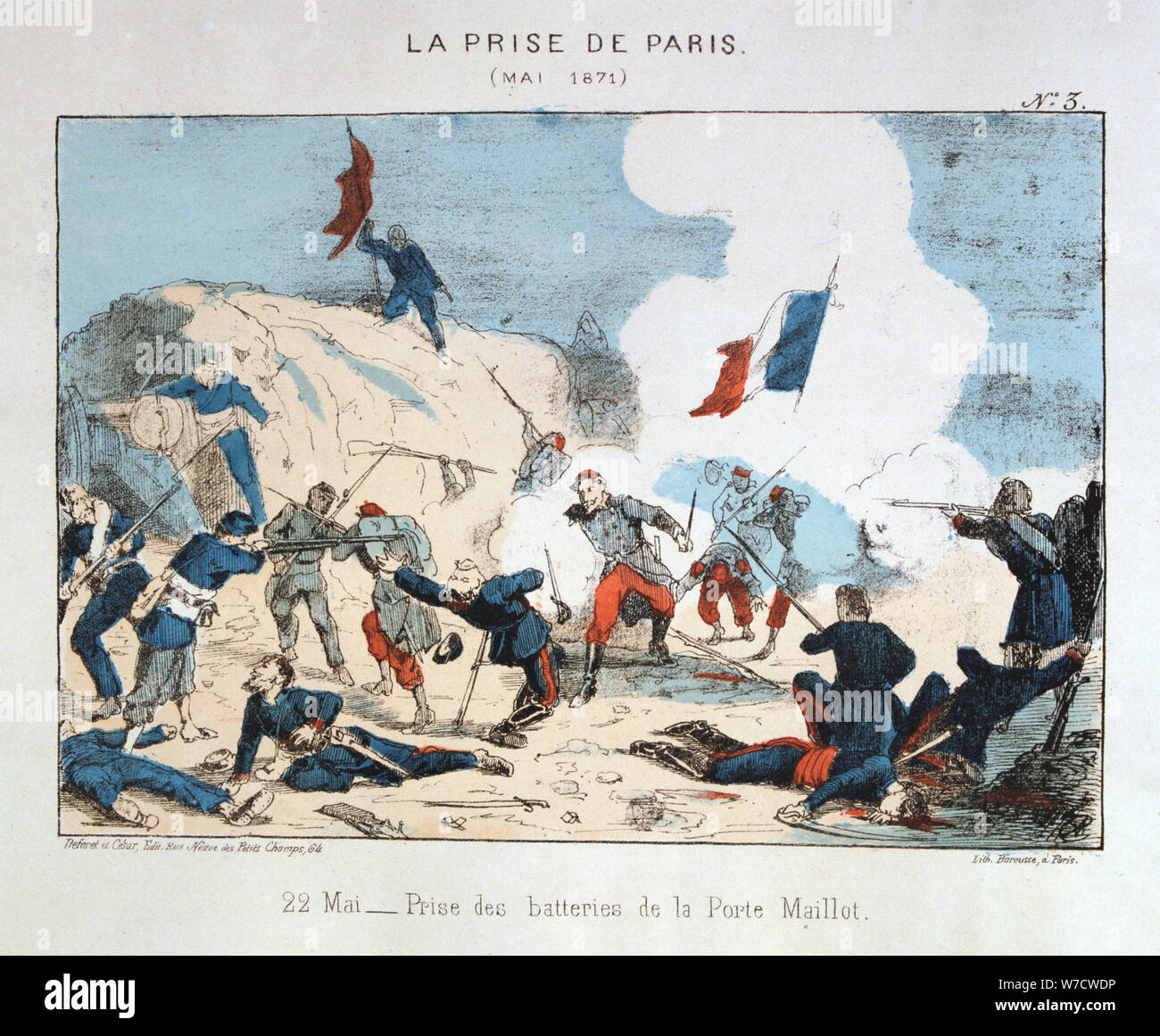 'La Prise de Paris', 22 May 1871. Artist: Anon Stock Photo