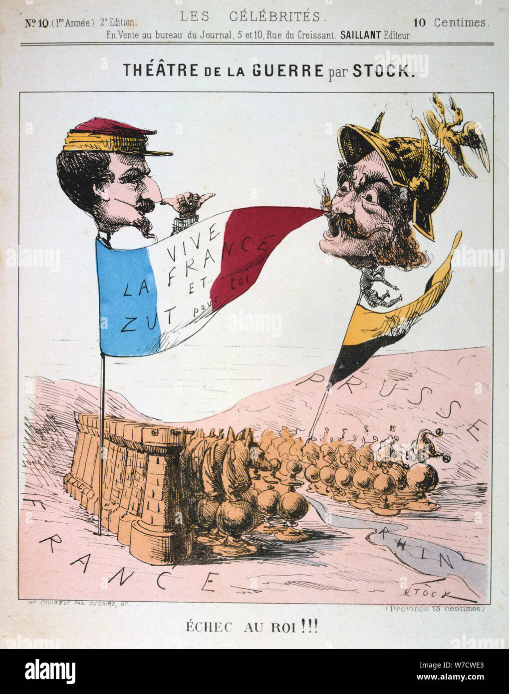 Echec Au Roi Franco Prussian War 1870 1871 Artist Anon Stock Photo Alamy