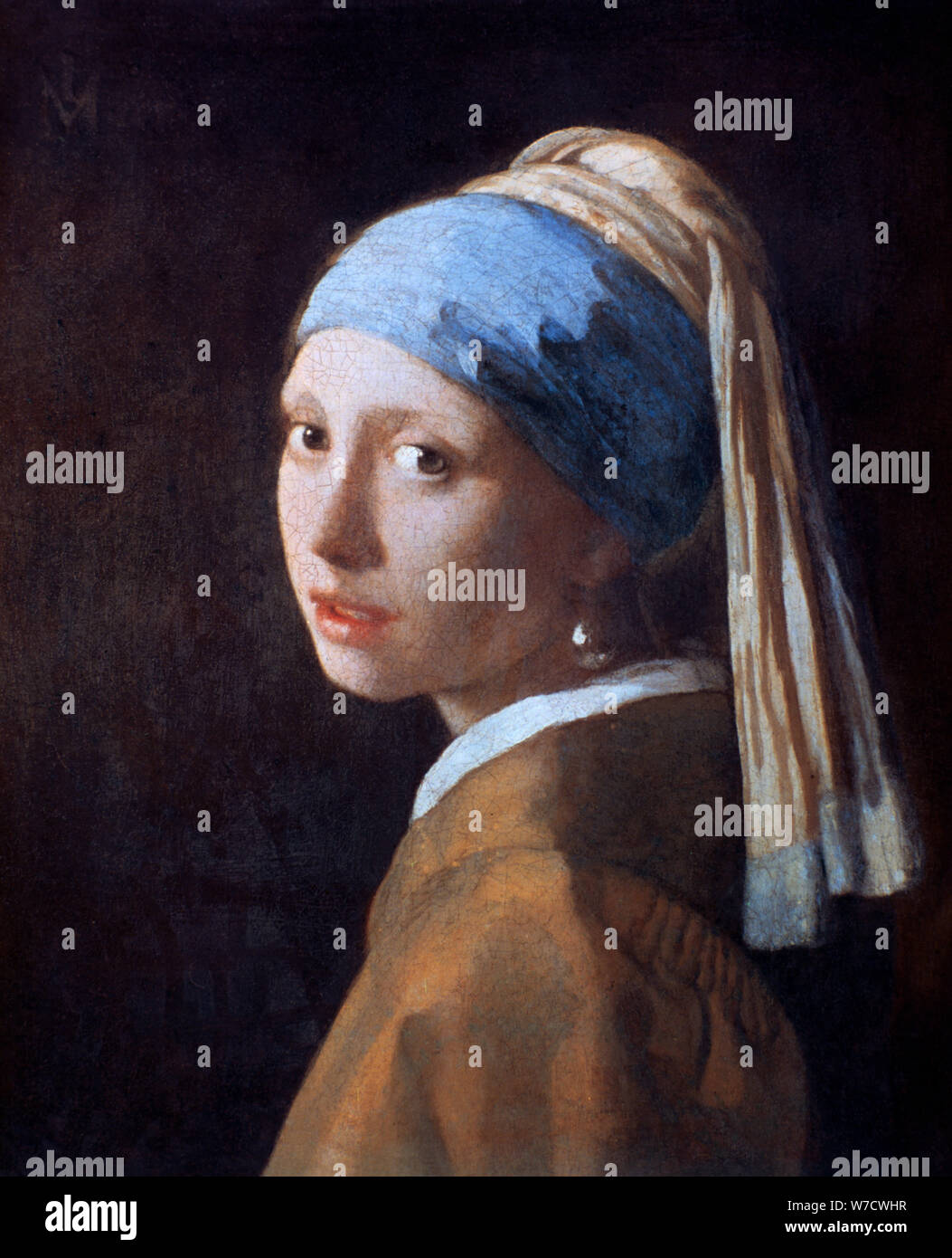 'Girl with a Pearl Earring', c1665. Artist: Jan Vermeer Stock Photo