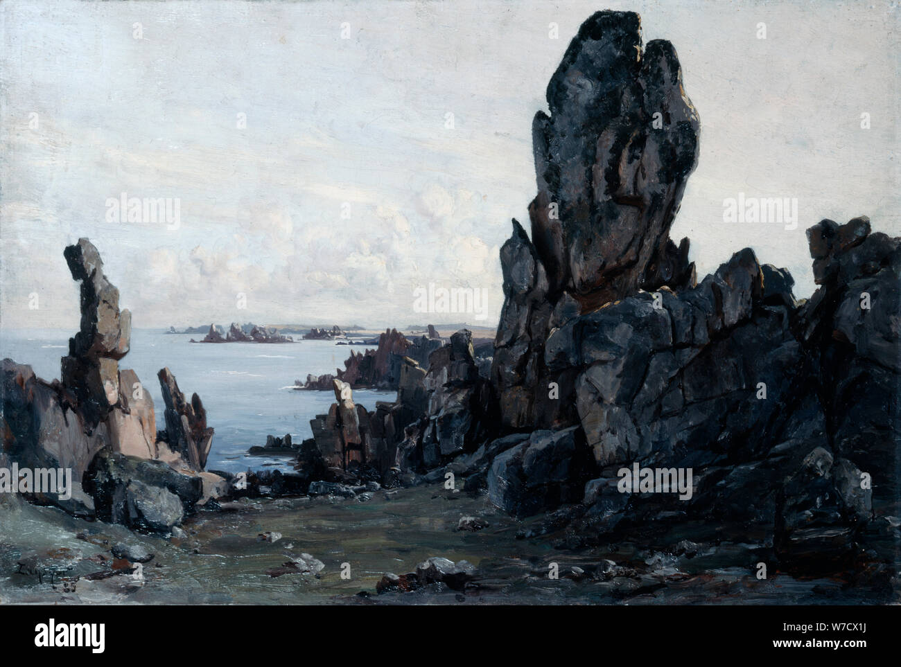 'Island of Ushant', 1885. Artist: Emmanuel Lansyer Stock Photo