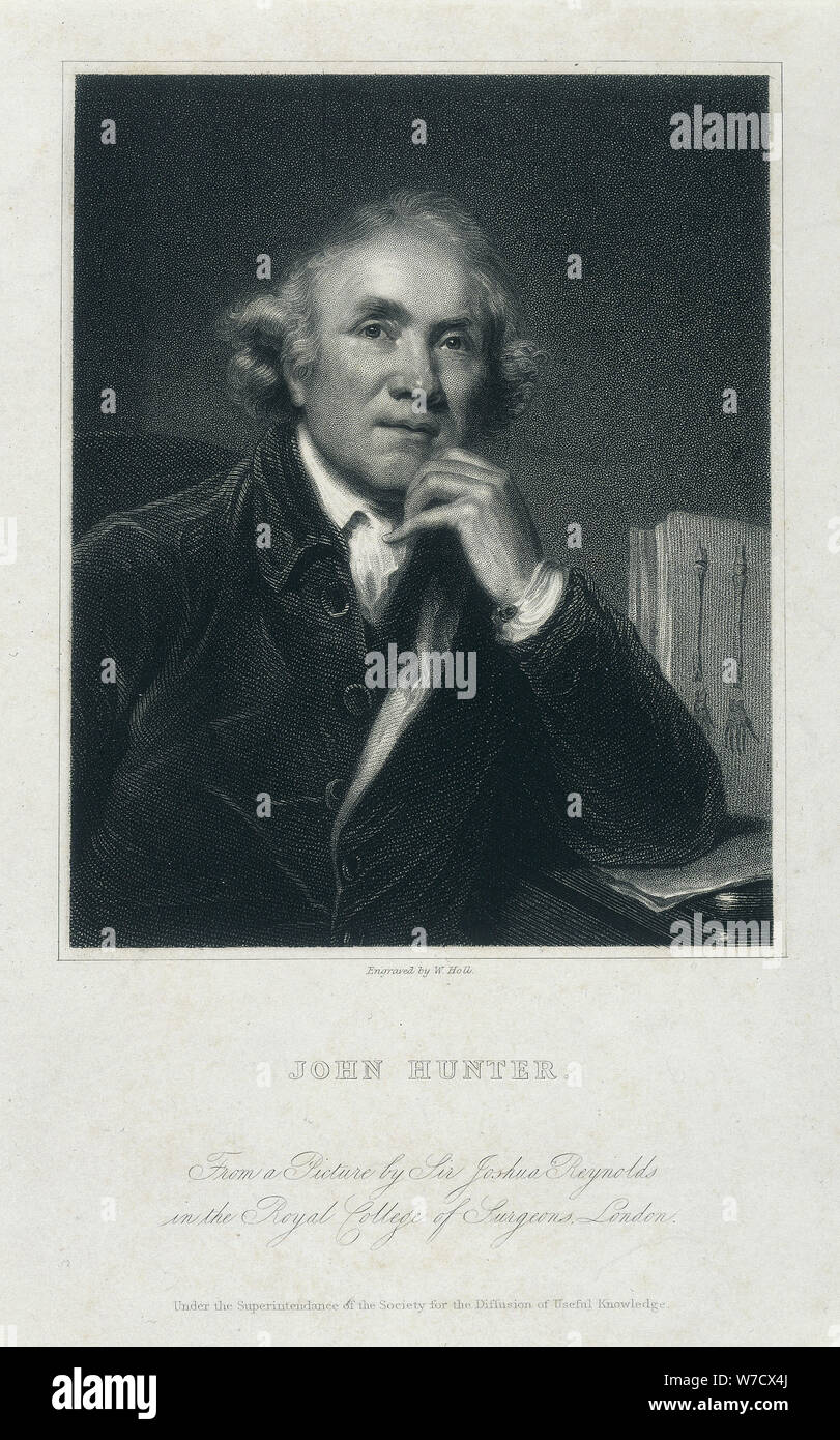 John Hunter, FRS, (c1850-c1870?). Artist: William Holl Stock Photo - Alamy