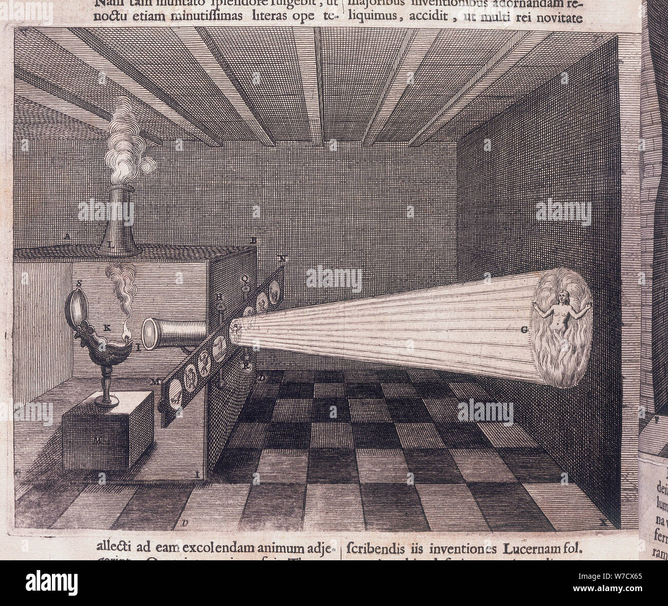 Camera obscura, 1646. Artist Unknown Stock Photo Alamy