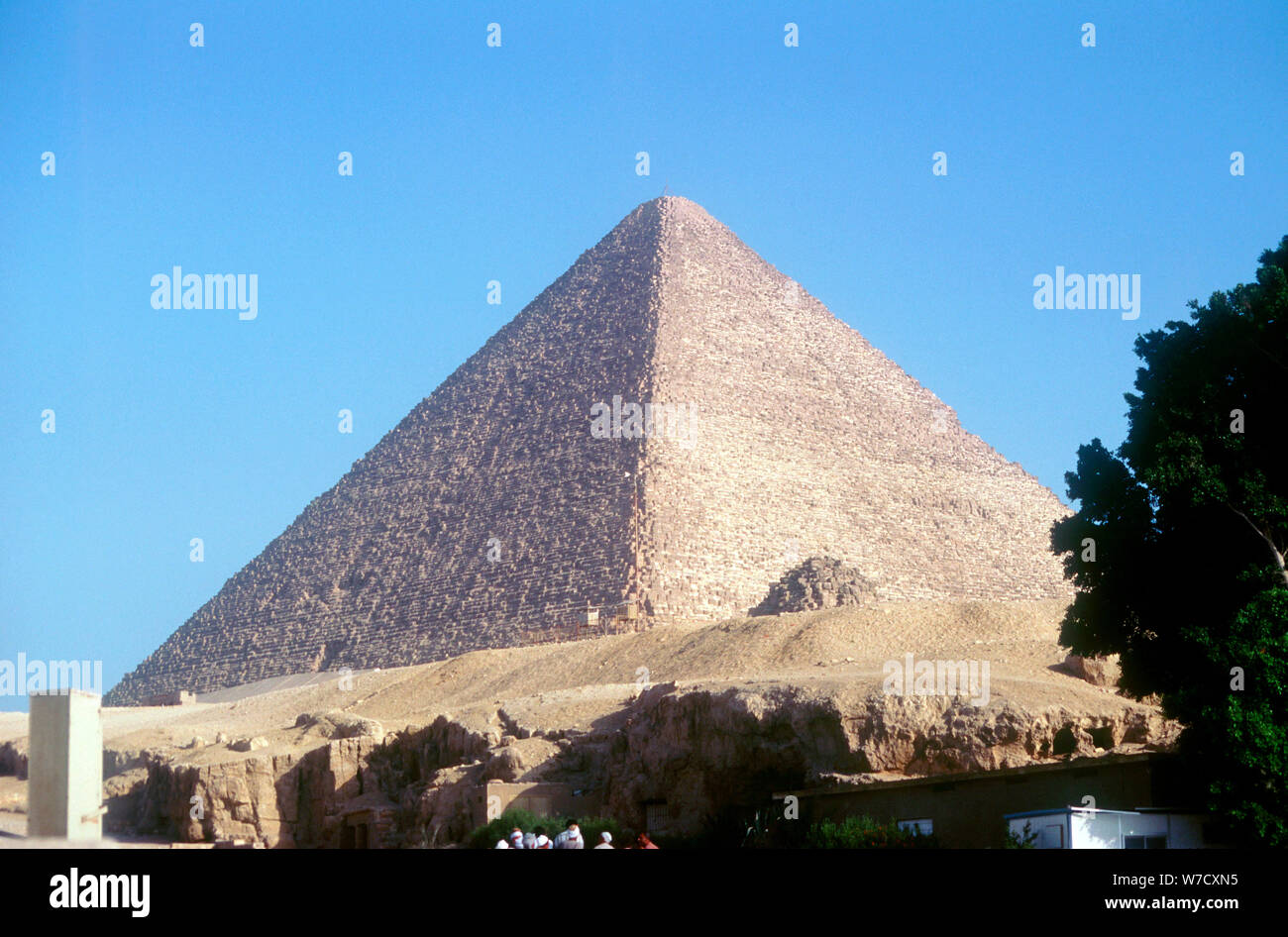 Great Pyramid of Cheops at Giza, Egypt, 4th dynasty, Old Kingdom, 26th century BC. Artist: Unknown Stock Photo