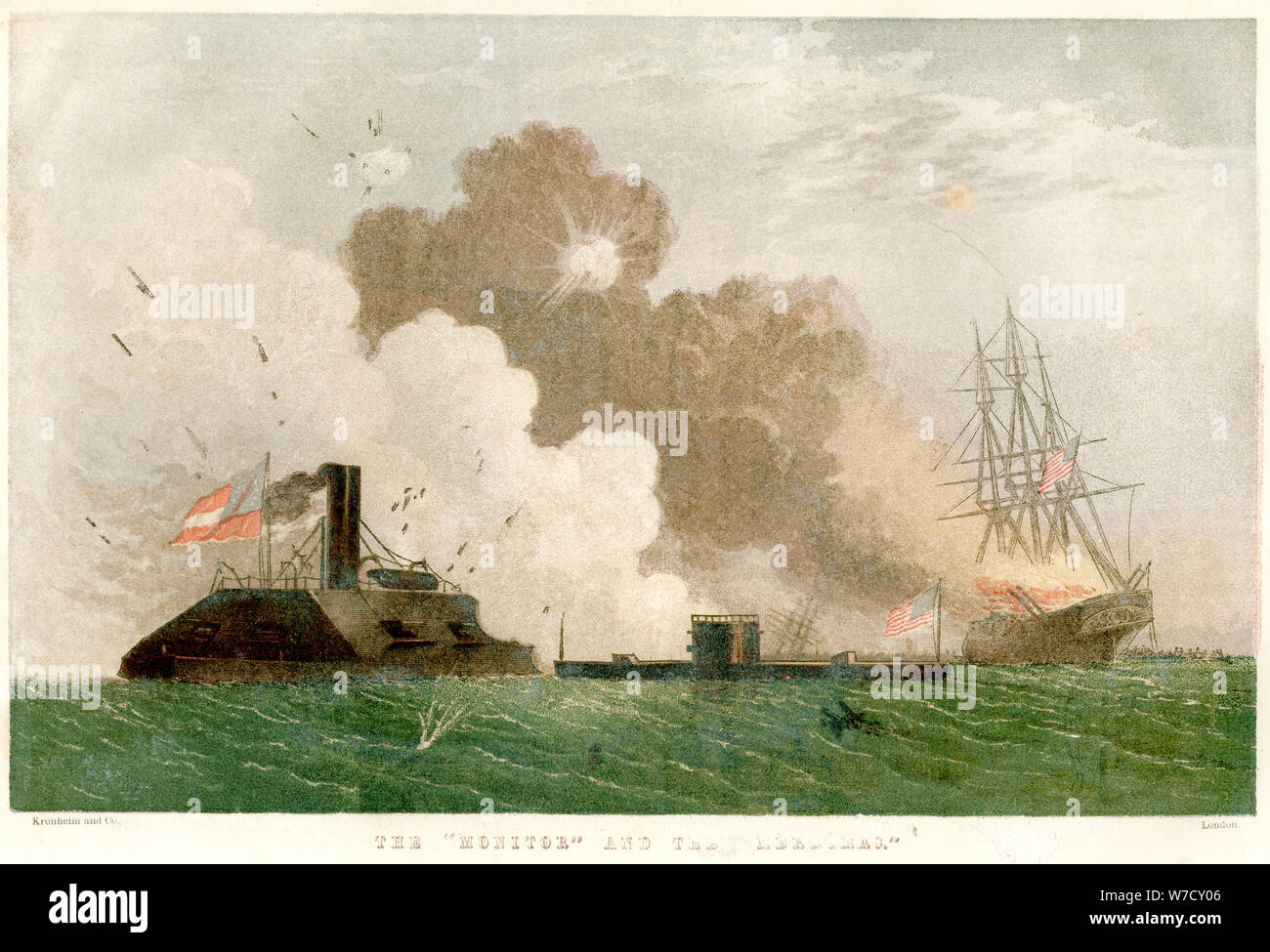 Battle of the monitor and merrimack hires stock photography and images