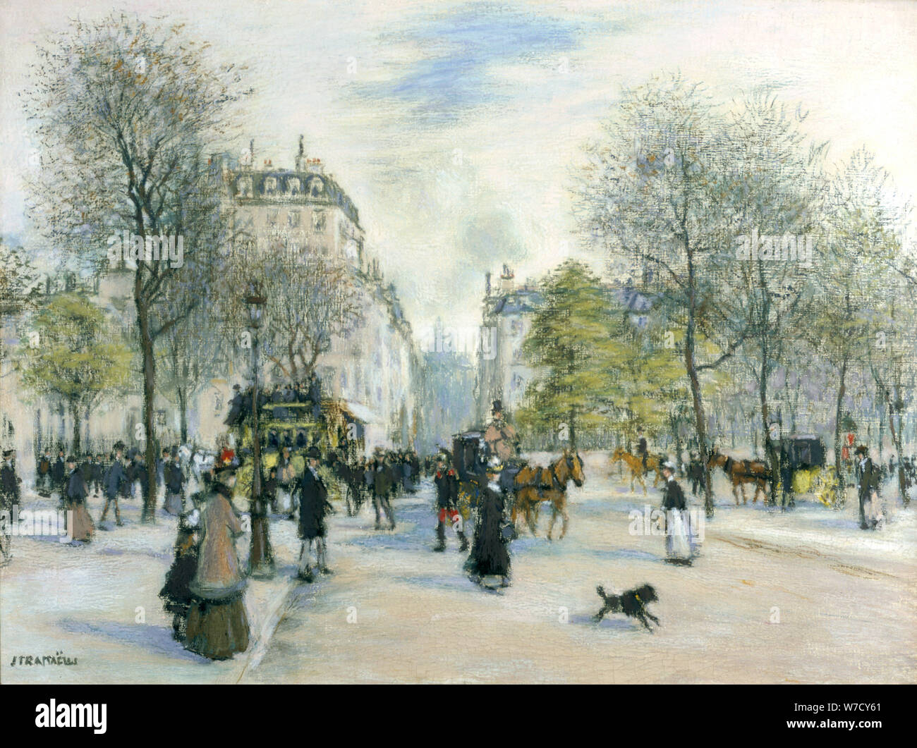 'Paris', 1900. Artist: Jean Francois Raffaelli Stock Photo