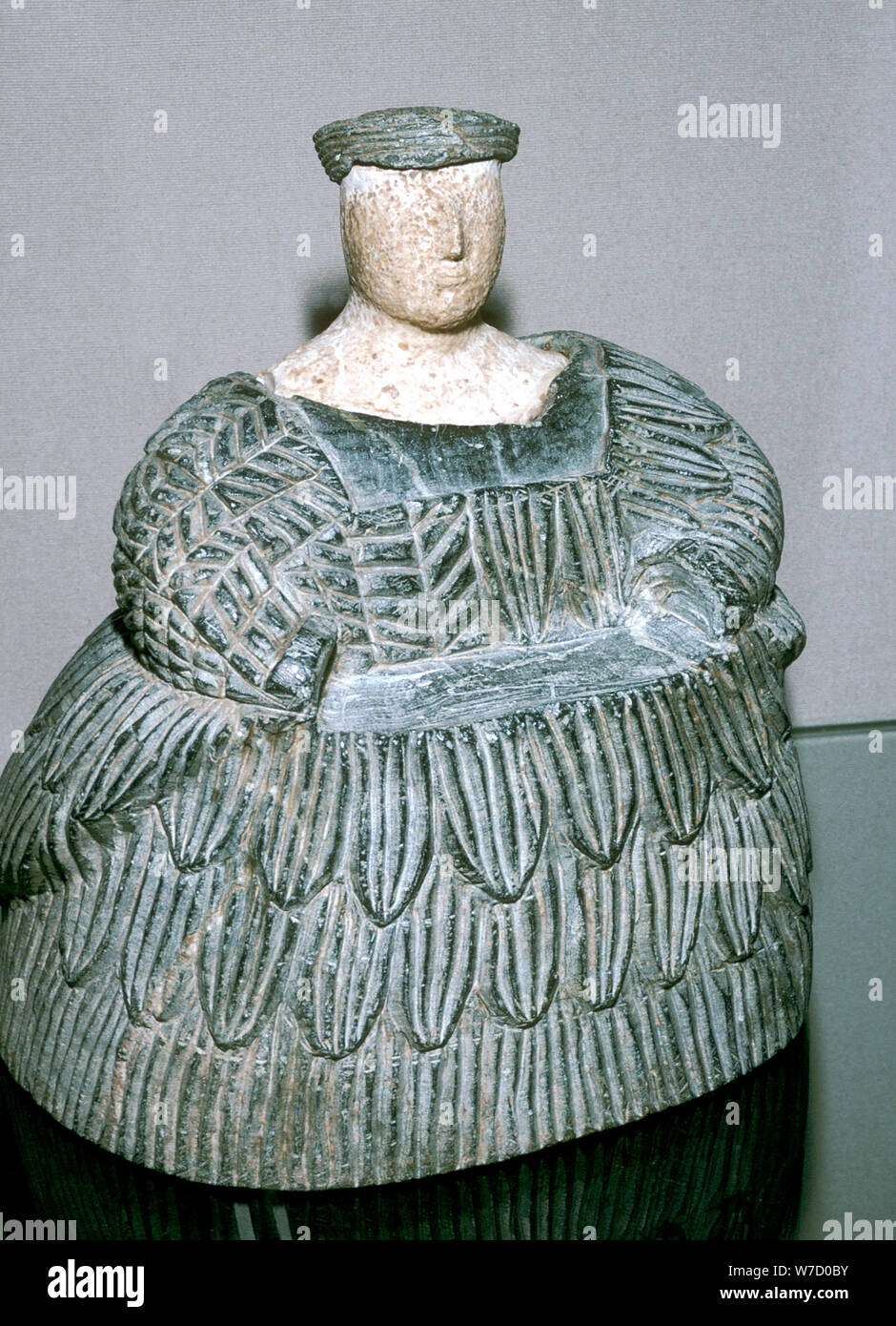 The Princess of Bactria wearing a Kaukenes dress, Bactrian, Late 3rd millenium. Artist: Unknown Stock Photo