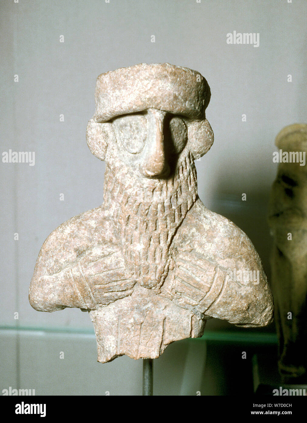 Terracotta head of a man, Susa, Iran, 1500-1100 BC. Artist: Unknown Stock Photo