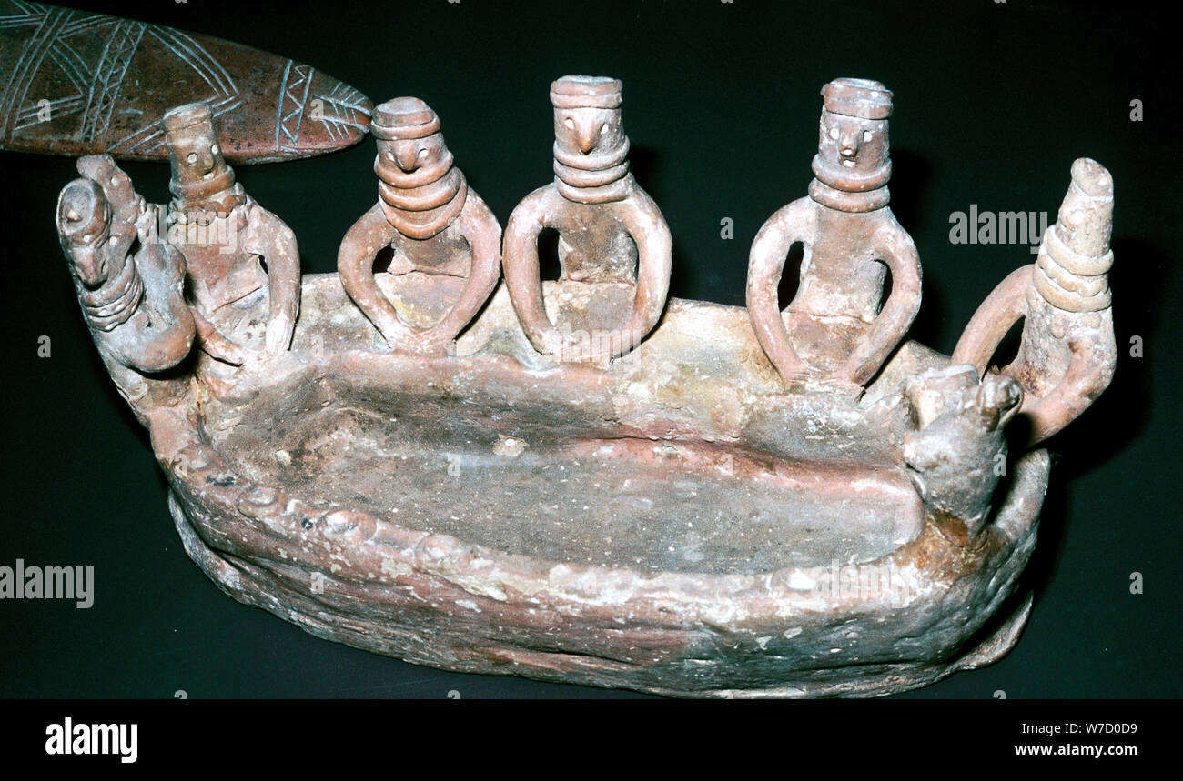 Terracotta model of people at a basin, Cyprus, Middle Bronze Age, 2000