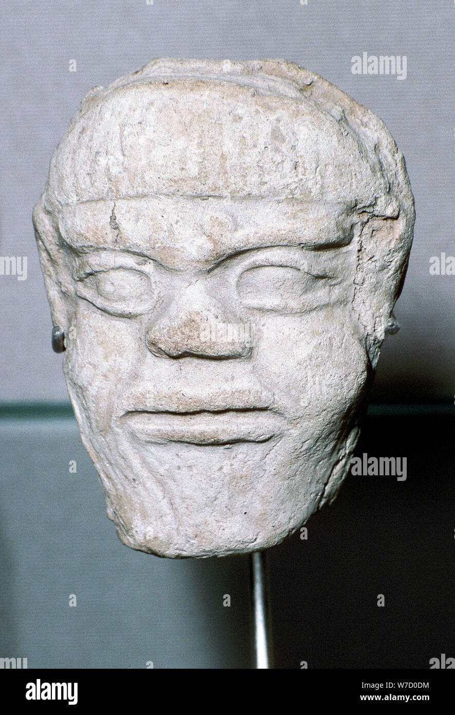 Terracotta head, Susa, 2nd millenium BC. Artist: Unknown Stock Photo