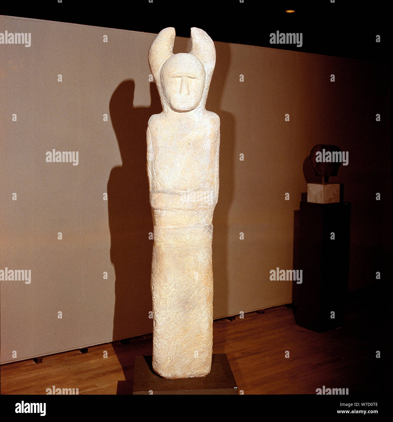 Celtic stone Janus-figure, Holzgerlin, Wurttemburg, Germany, 6th - 4th century BC. Artist: Unknown Stock Photo