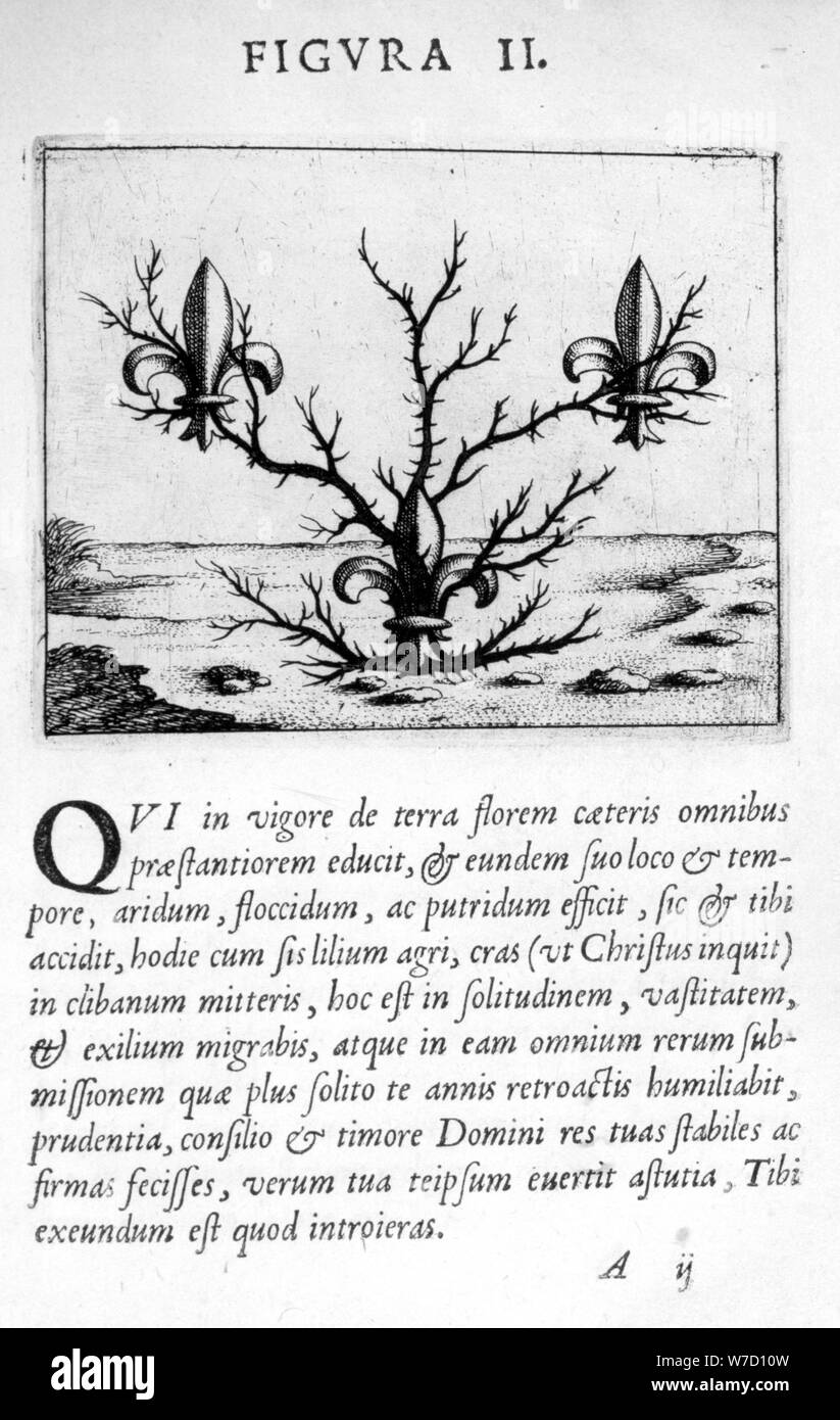 Prophecy figure II from Prognosticatio Eximii Doctoris Paracelsi, 1536.  Artist: Theophrastus Bombastus von Hohenheim Paracelsus Stock Photo