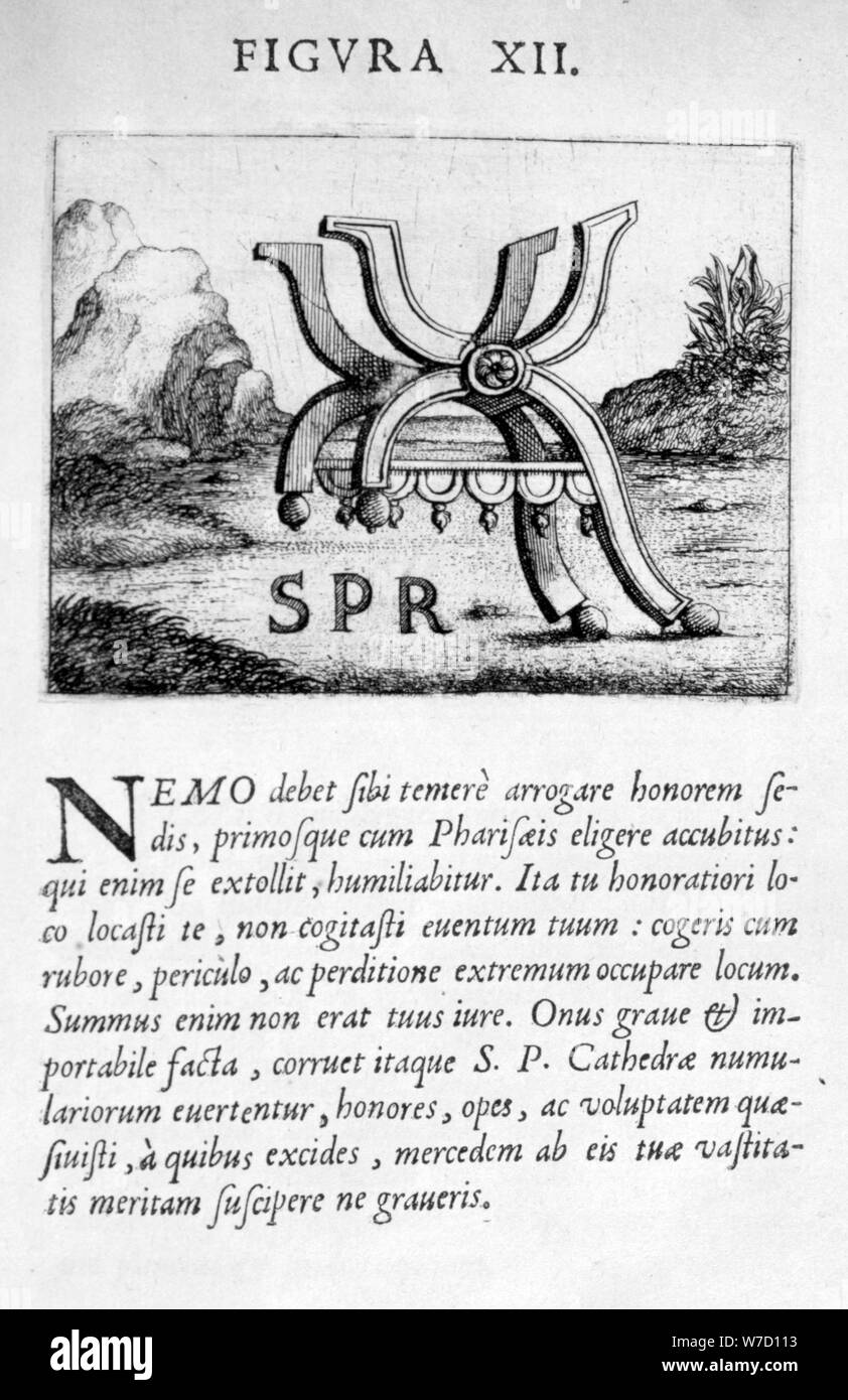 Prophecy figure XII from Prognosticatio Eximii Doctoris Paracelsi, 1536.  Artist: Theophrastus Bombastus von Hohenheim Paracelsus Stock Photo