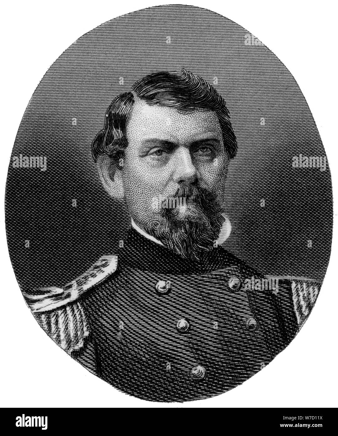 William J Hardee, Confederate general, 1862-1867.Artist: J Rogers Stock Photo