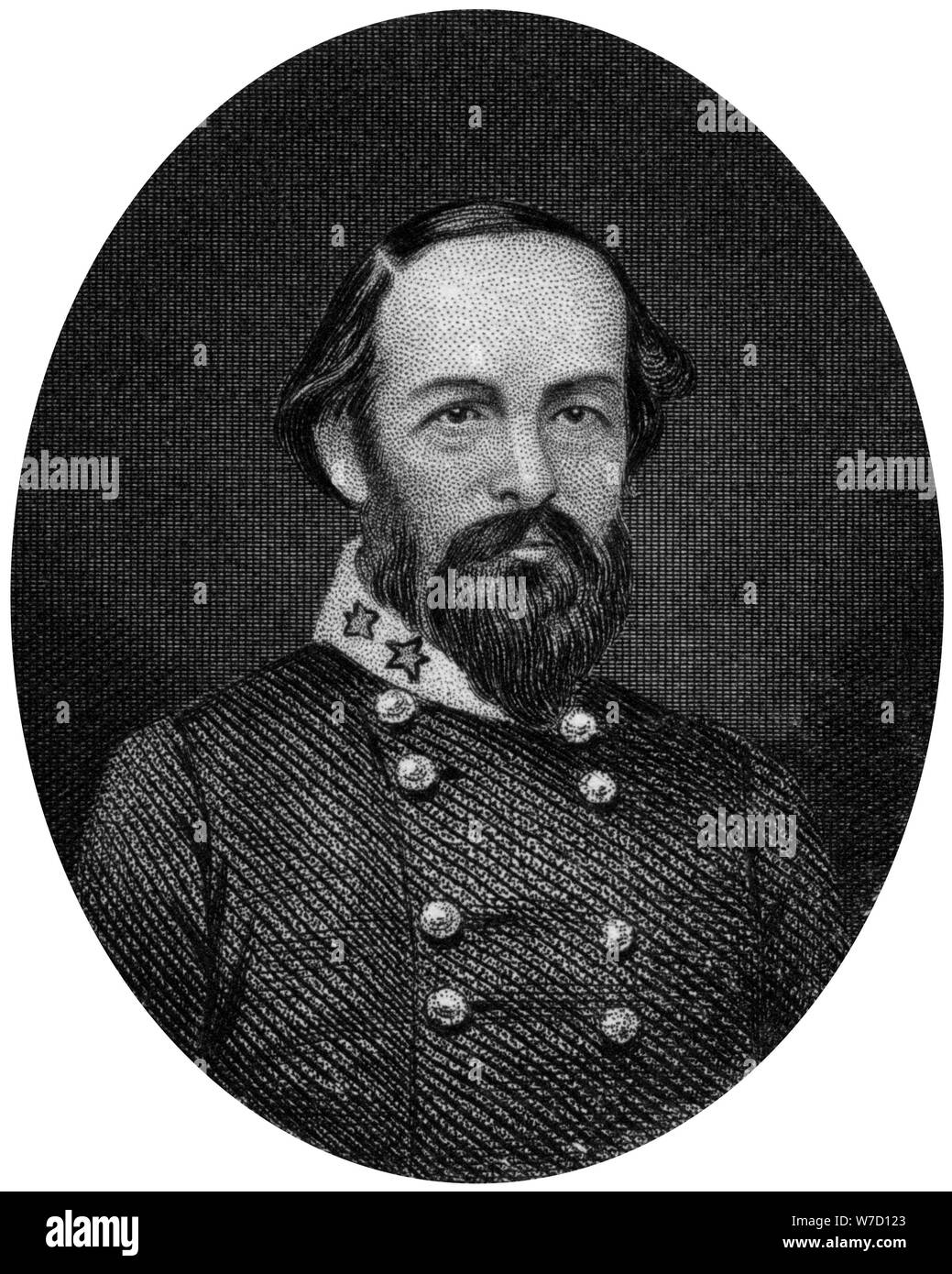 Edmund Kirby Smith, Confederate general, 1862-1867.Artist: J Rogers Stock Photo