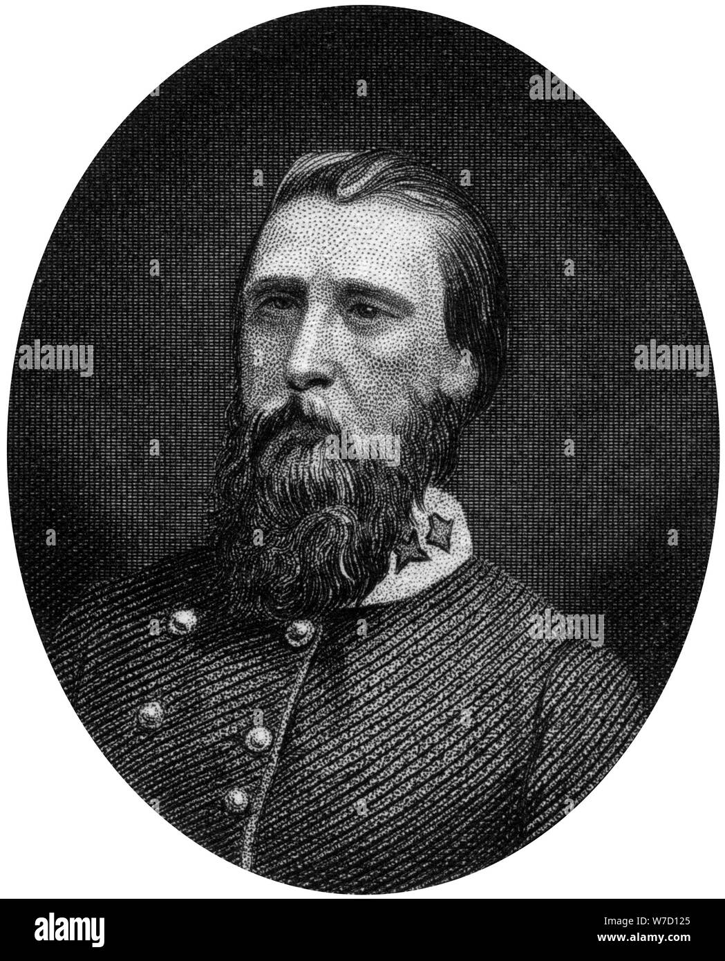 John Bell Hood, Confederate general, 1862-1867.Artist: J Rogers Stock Photo