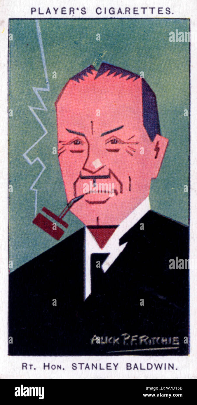 Stanley Baldwin, 1st Earl Baldwin, British Prime Minister, 1926.Artist: Alick P F Ritchie Stock Photo