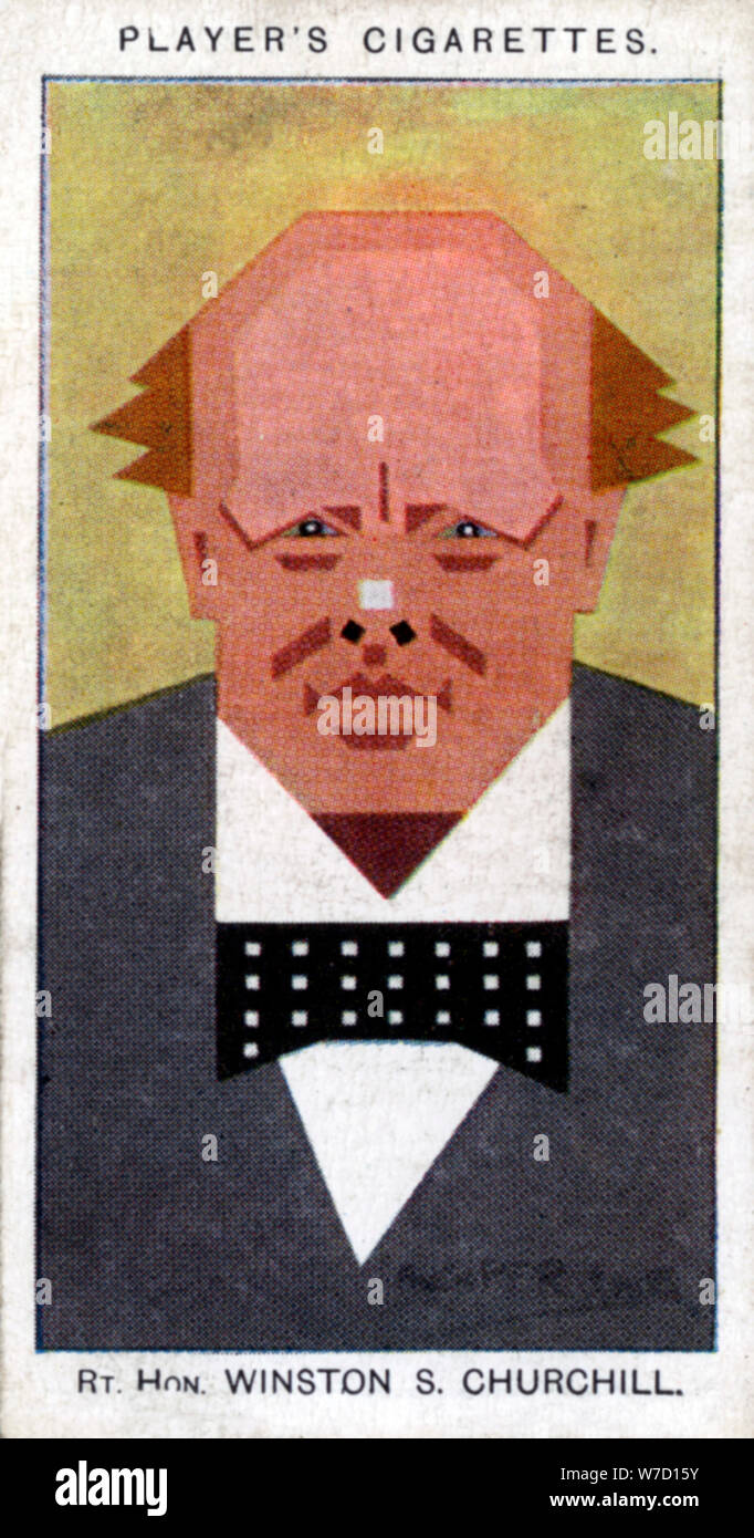 Winston Churchill, British Prime Minister, 1926. Artist: Alick P F Ritchie Stock Photo