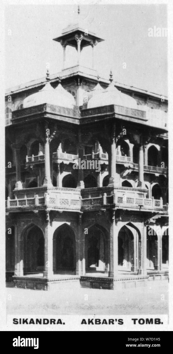 Akbar's Tomb, Sikandra, Agra, India, c1925. Artist: Unknown Stock Photo