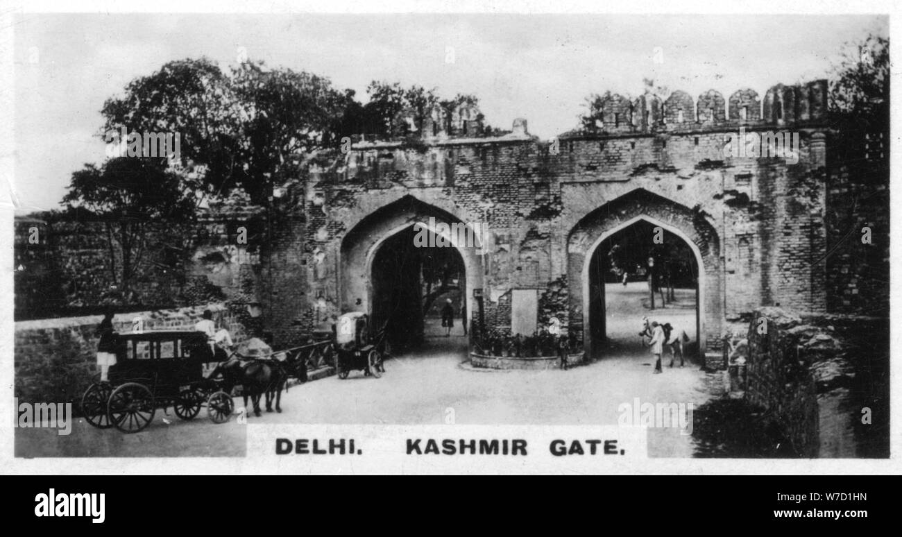 Kashmir Gate, Delhi, India, c1925. Artist: Unknown Stock Photo
