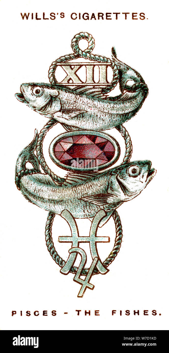 Pisces, The Fishes, 1923. Artist Unknown Stock Photo Alamy