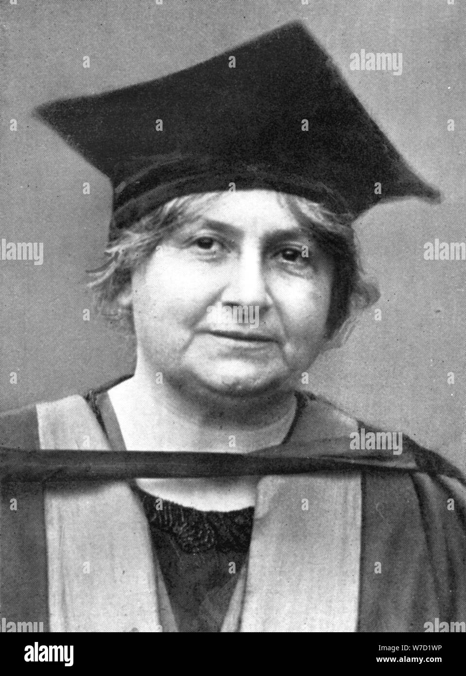 Dr Maria Montessori (1870-1952), Italian philosopher, 1926. Artist: Unknown Stock Photo
