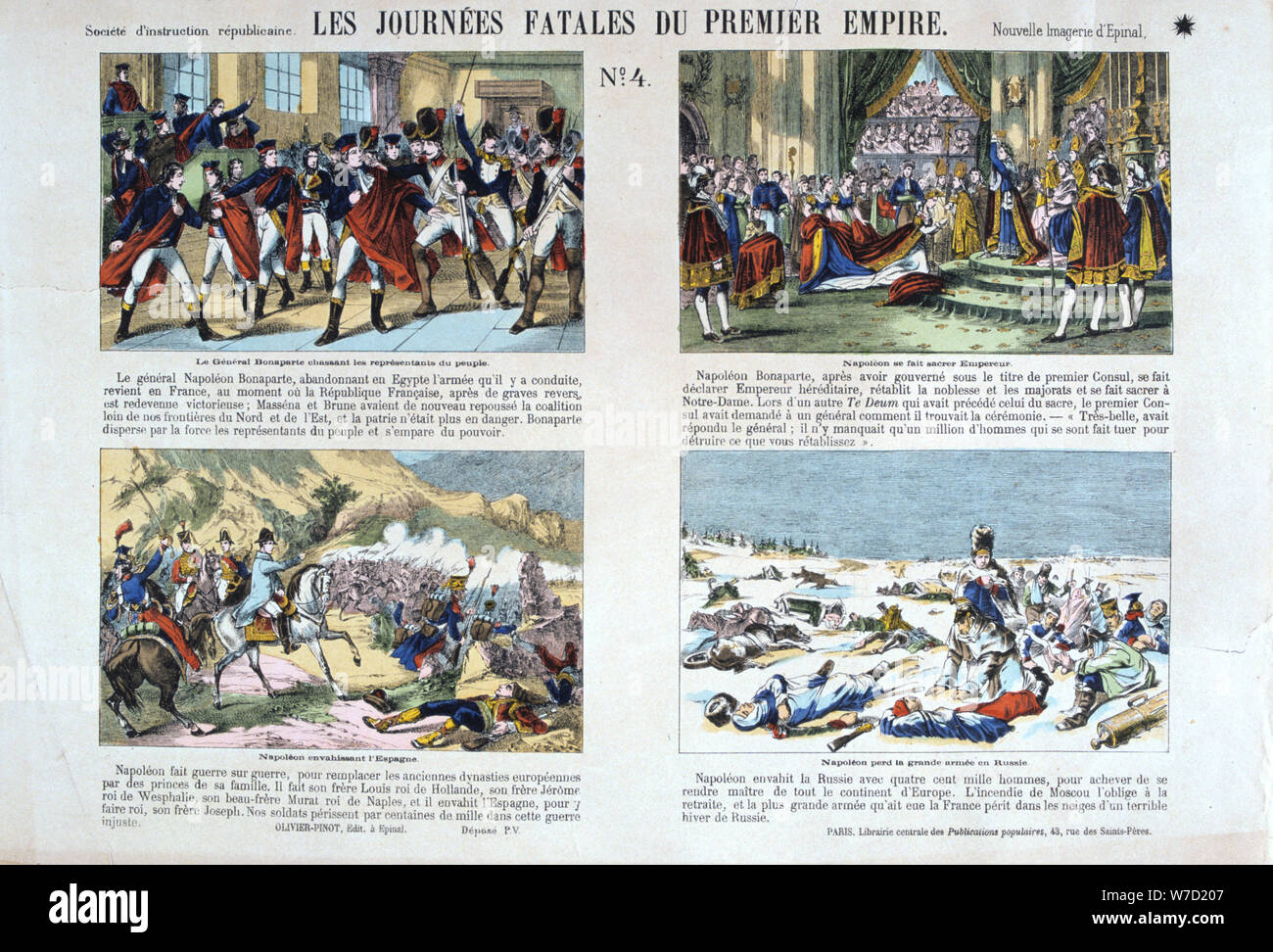 Les Journee Fatales du Premier Empire, Revolution of 1789, France. Artist: Unknown Stock Photo