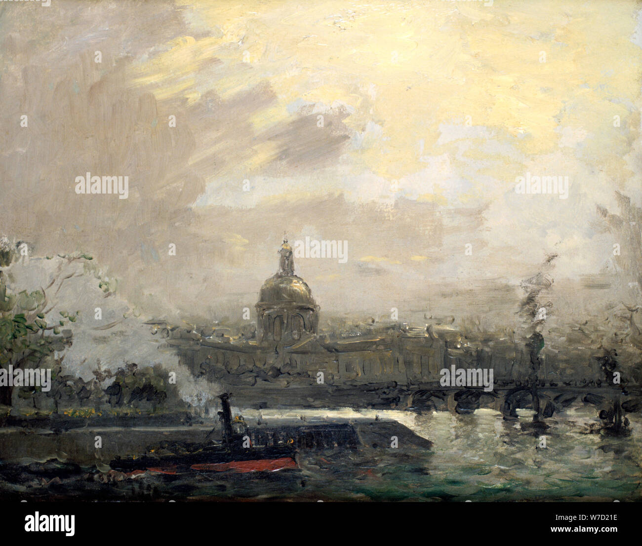 'The Seine, Conti Quay', c19th Century. Artist: Frank Myers Boggs Stock Photo