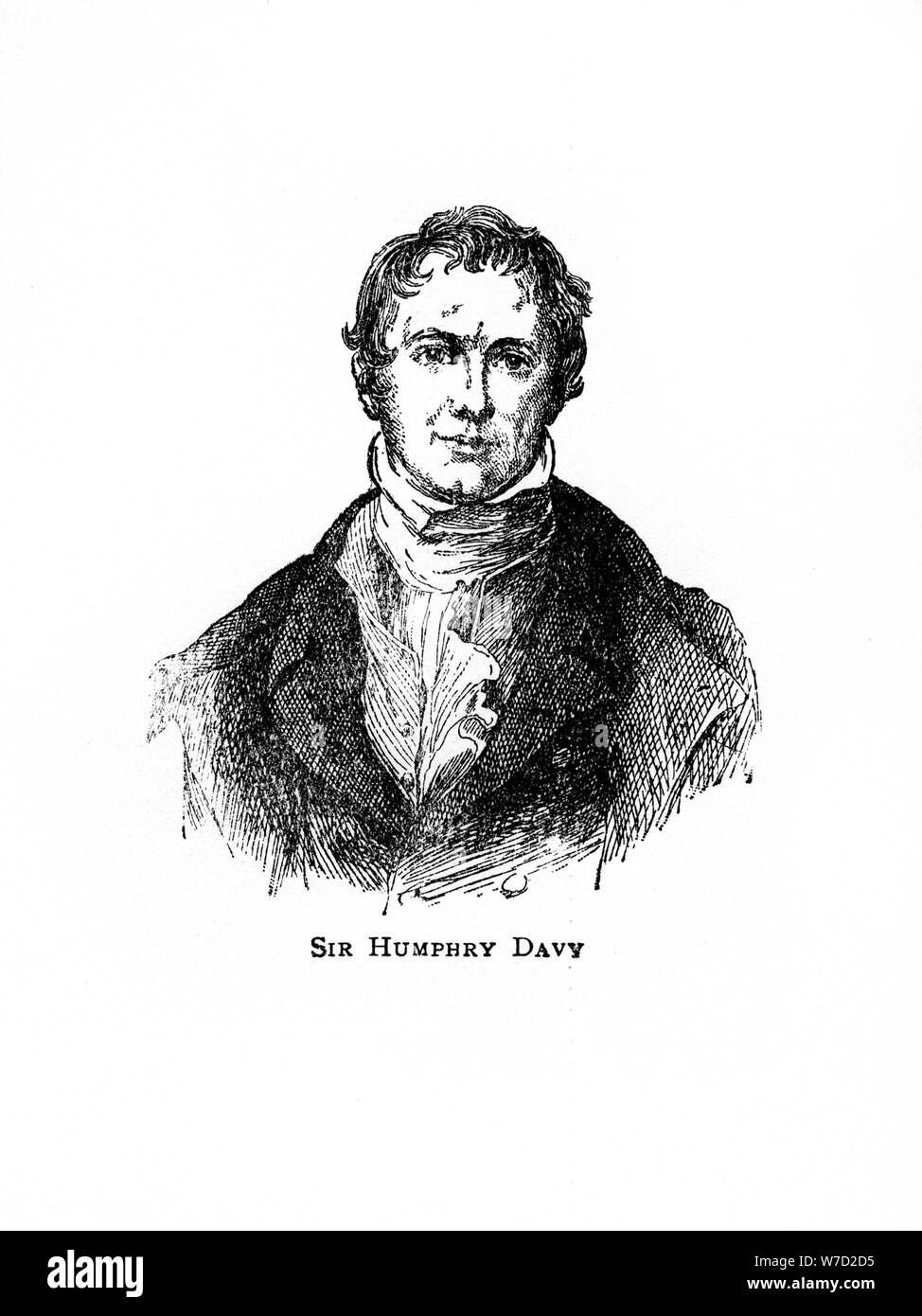 Sir Humphry Davy, Cornish chemist and physicist, (20th century). Artist: Unknown Stock Photo