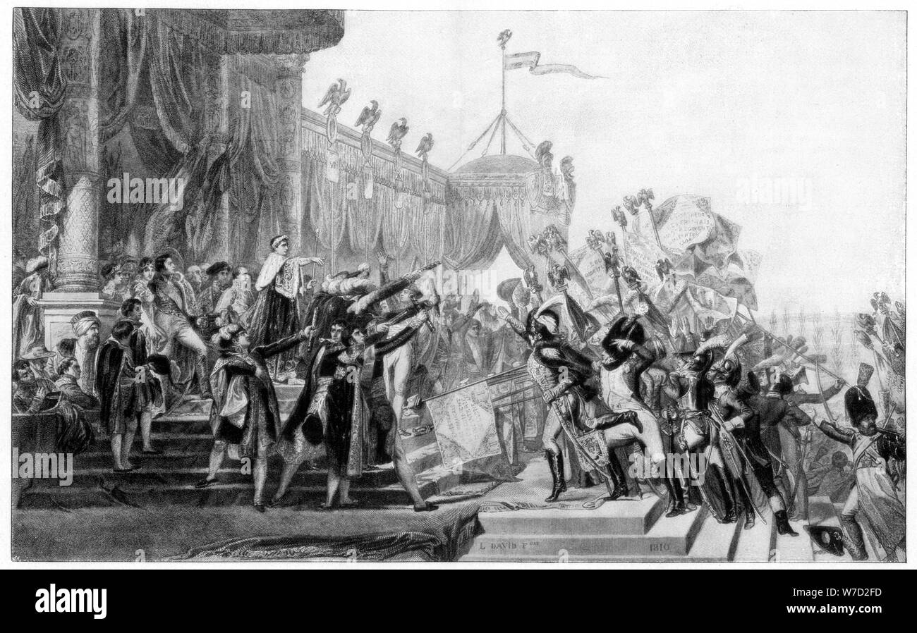 'The Distribution of the Eagle Standards, 5th December 1804', (1808