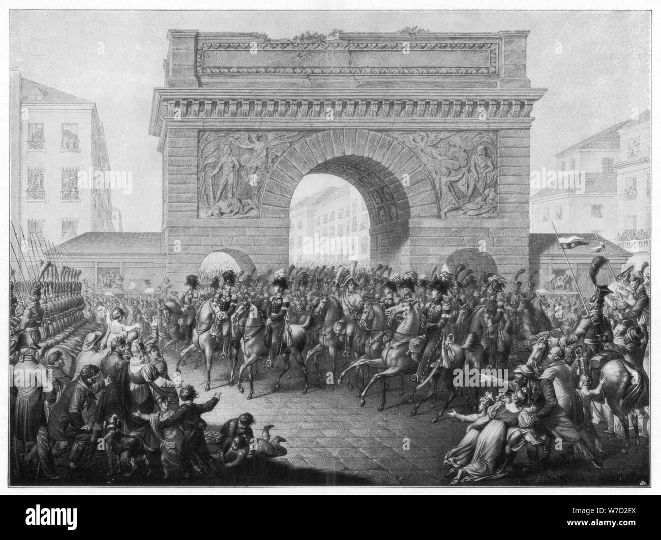 The Allies enter Paris, 31 March 1814 (1900). Artist Unknown Stock